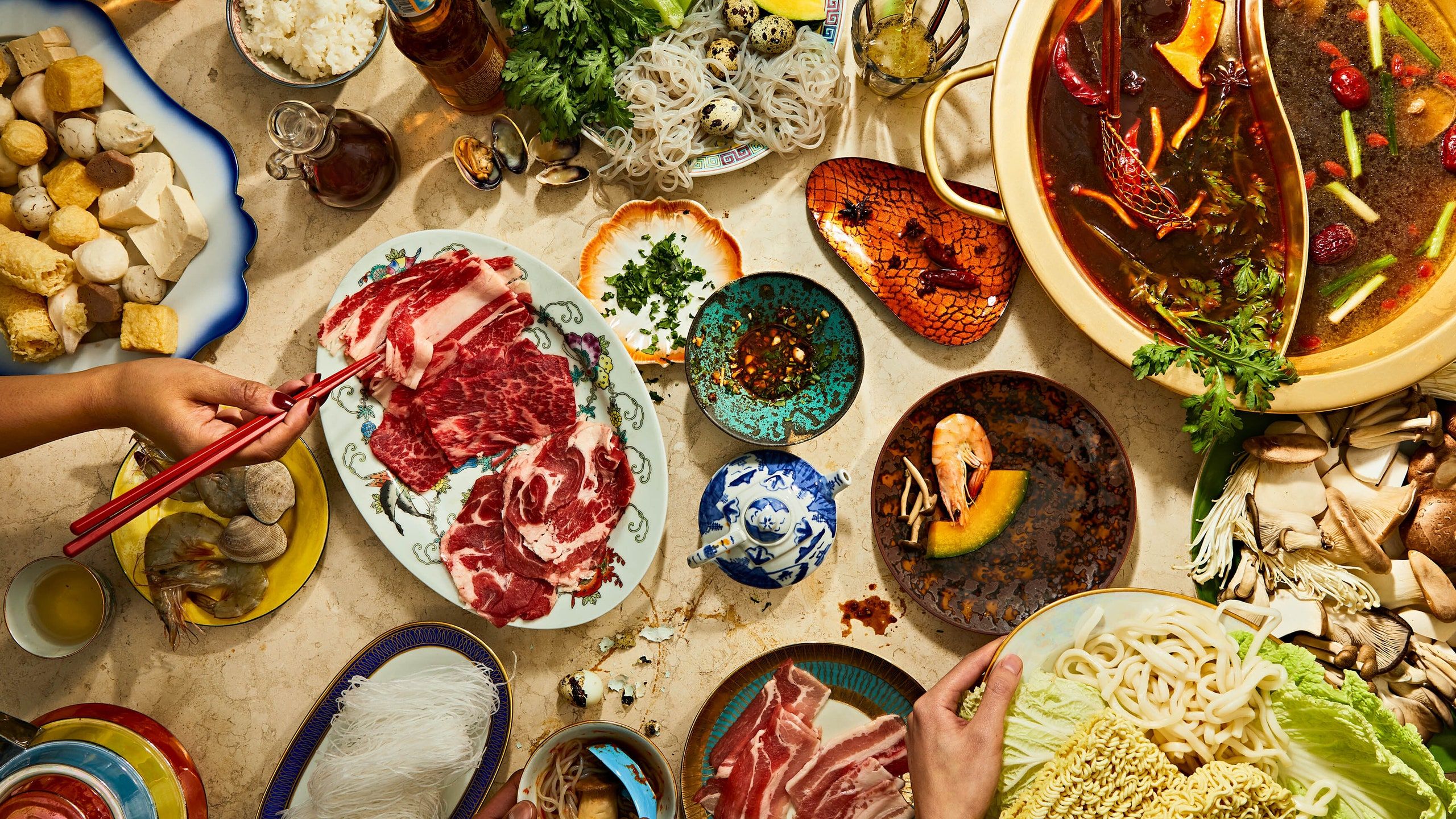 2560x1440 How To Make Hot Pot At Home, From The Broths To The Add Ins To The Condiments. Bon Appétit