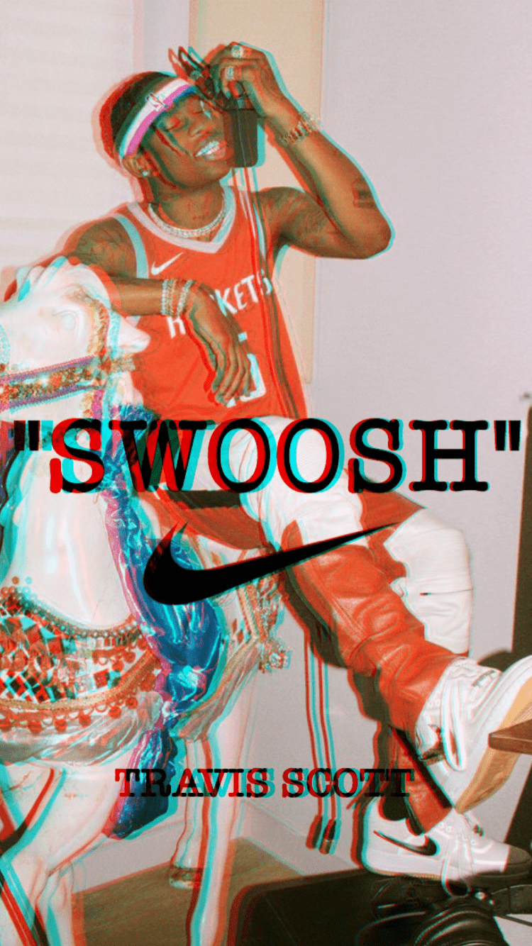 750x1334 Nike x Travis Scott. iPhone wallpaper. Nike wallpaper
