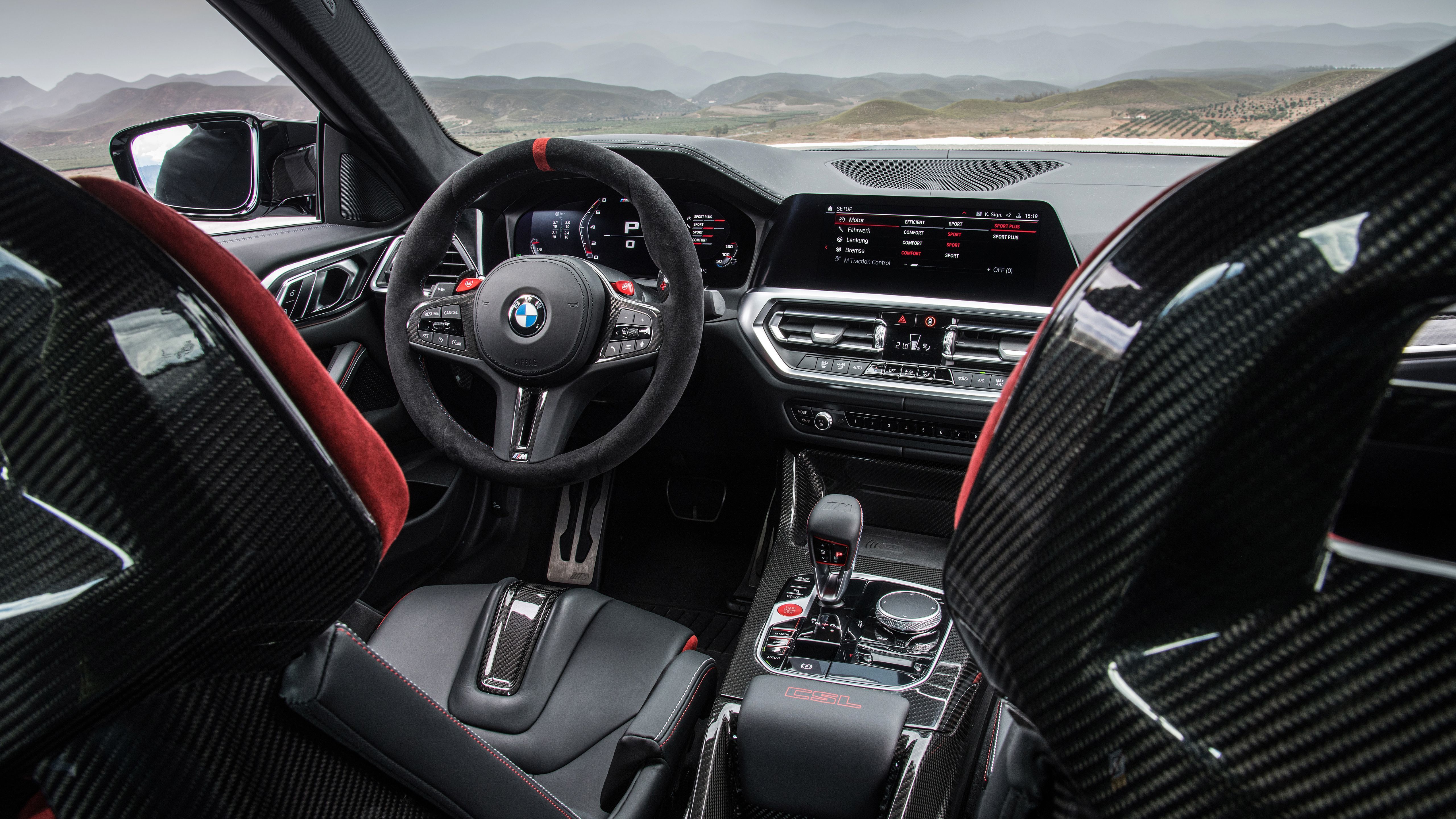 5120x2880 BMW M4 CSL 2022 Interior Wallpaper Car Wallpaper