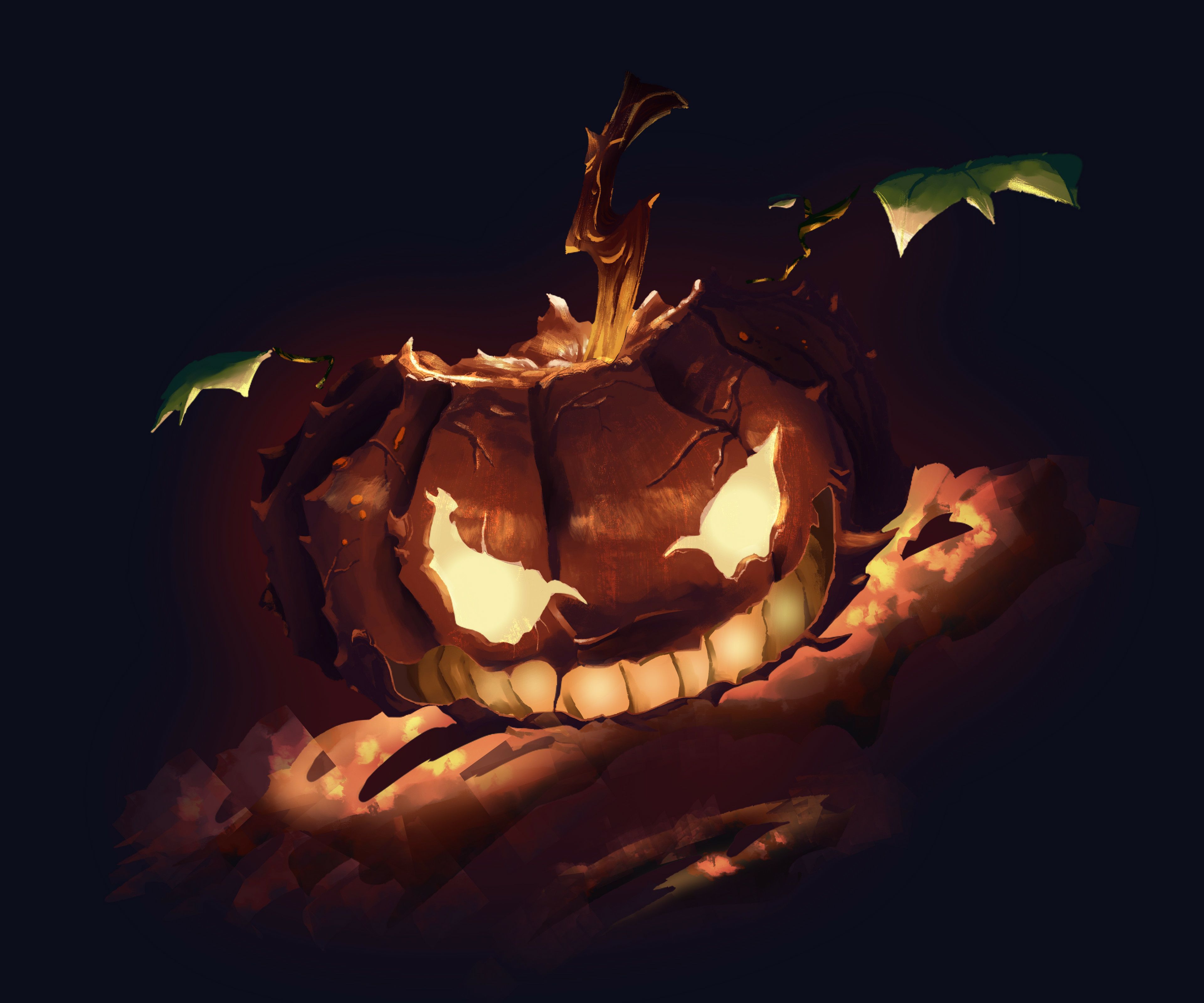 3840x3200 4K Halloween Wallpaper and Background Image