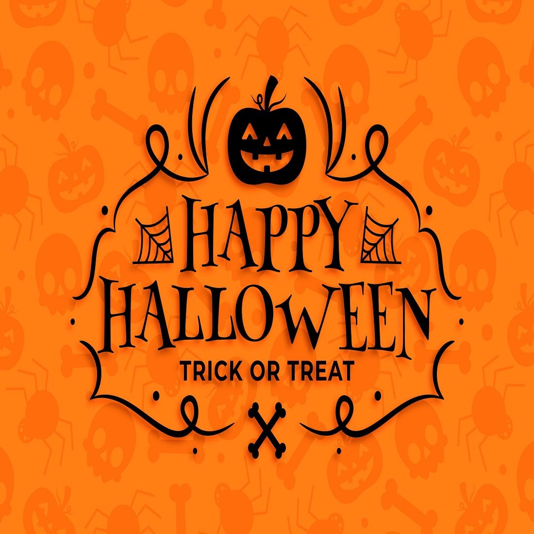 1100x1100 Happy Halloween wallpaper design