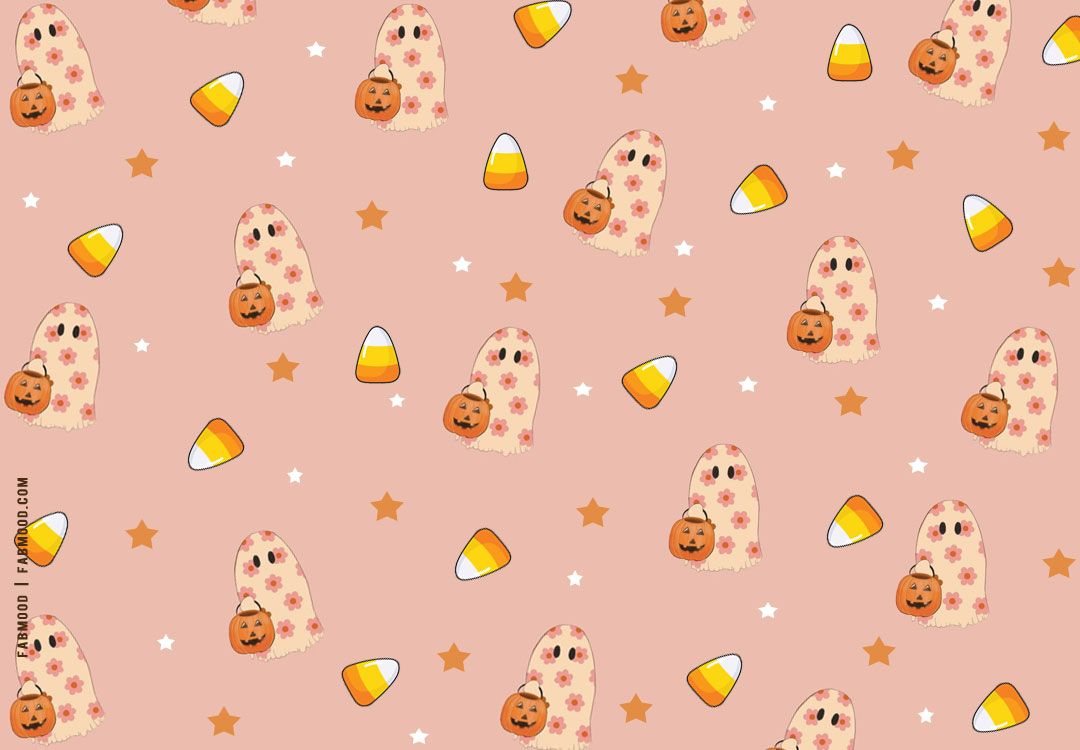 1080x750 Spooktacular Halloween Wallpaper Good Ideas for Every Device : Flowery Ghost Wallpaper