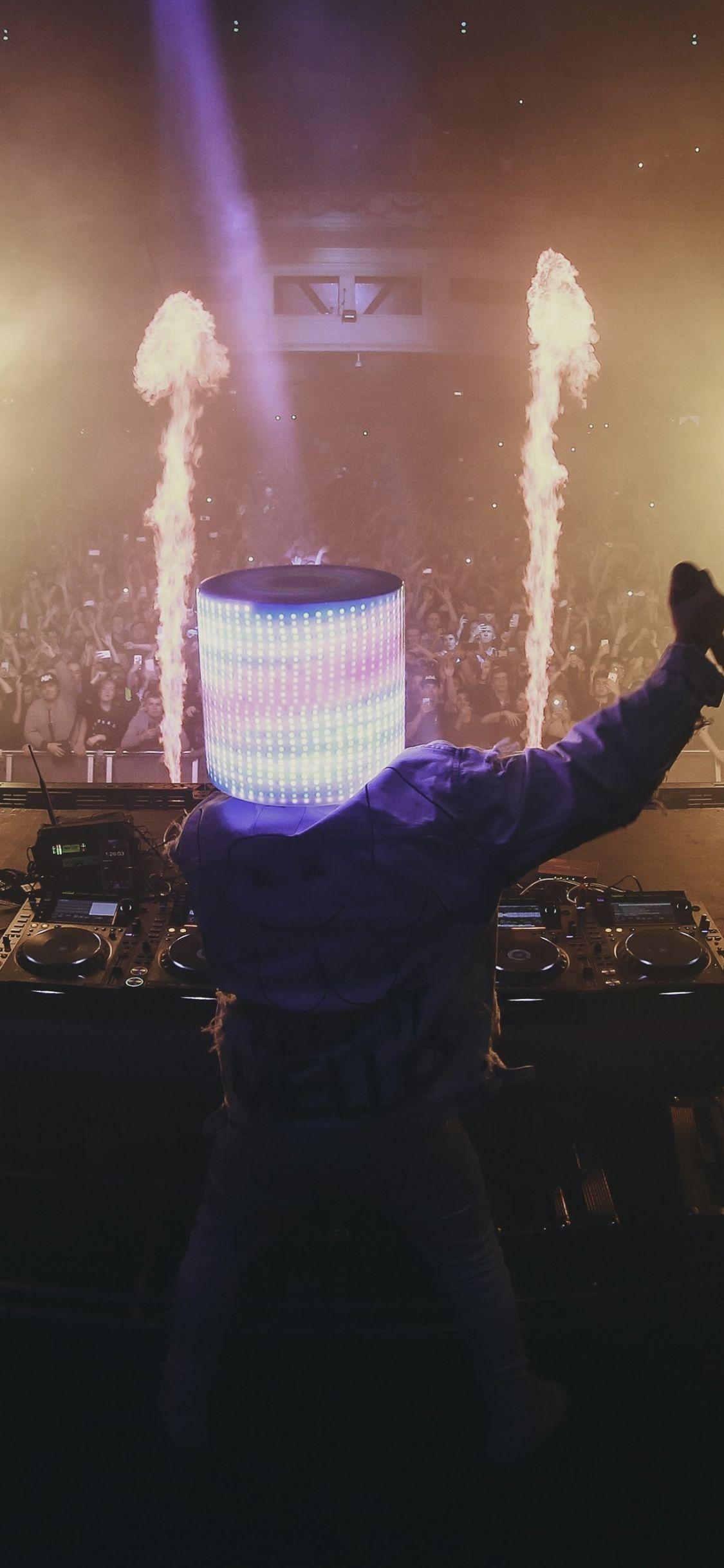 1125x2436 Download 1125x2436 wallpaper marshmello, music producer, live event