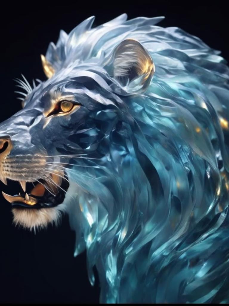 768x1024 AndreaMarques: golden lion crystal mane