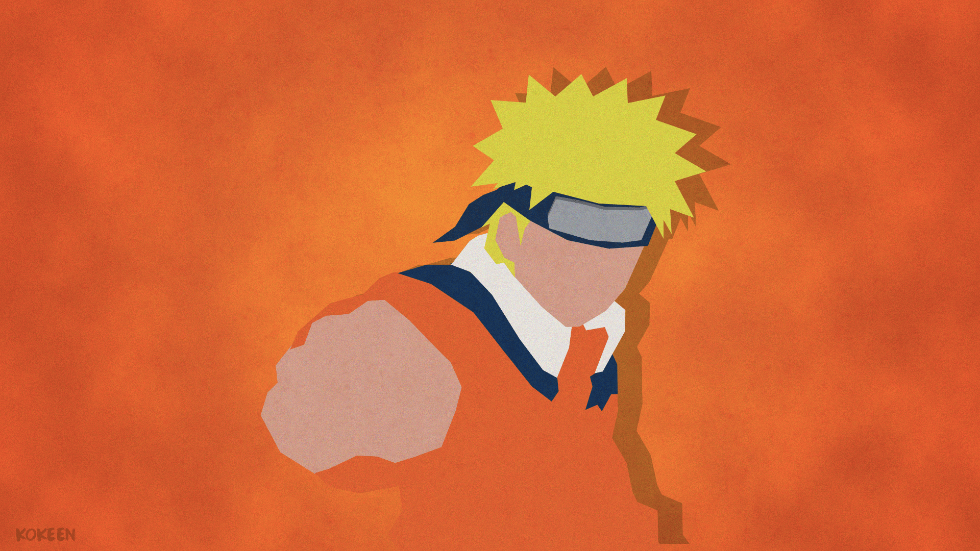 1920x1080 ninjas, Uzumaki Naruto, Naruto Shippuuden, minimalism, anime, headbandx1080 Wallpaper