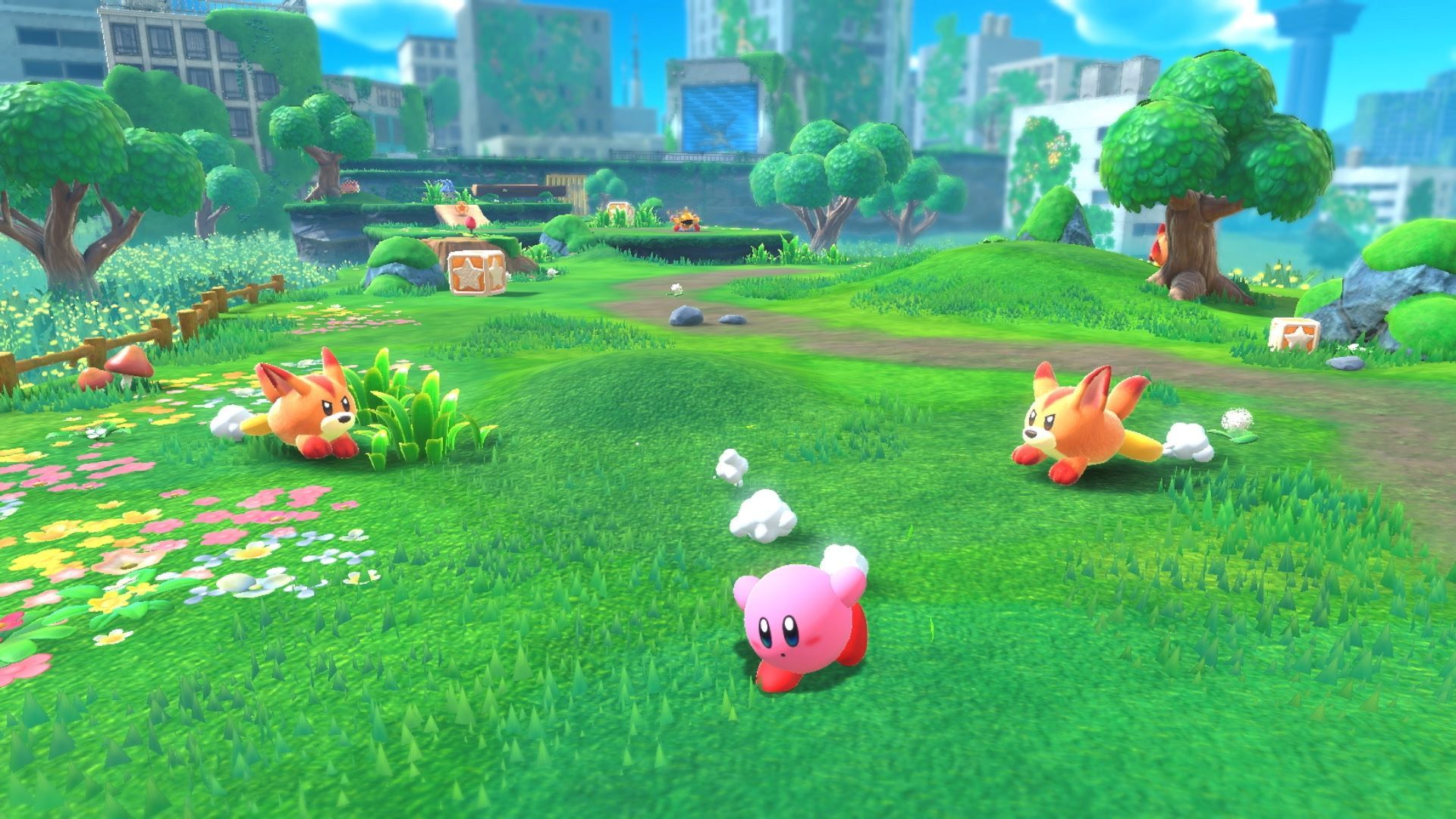 1920x1080 Video Game Kirby and the Forgotten Land HD Wallpaper