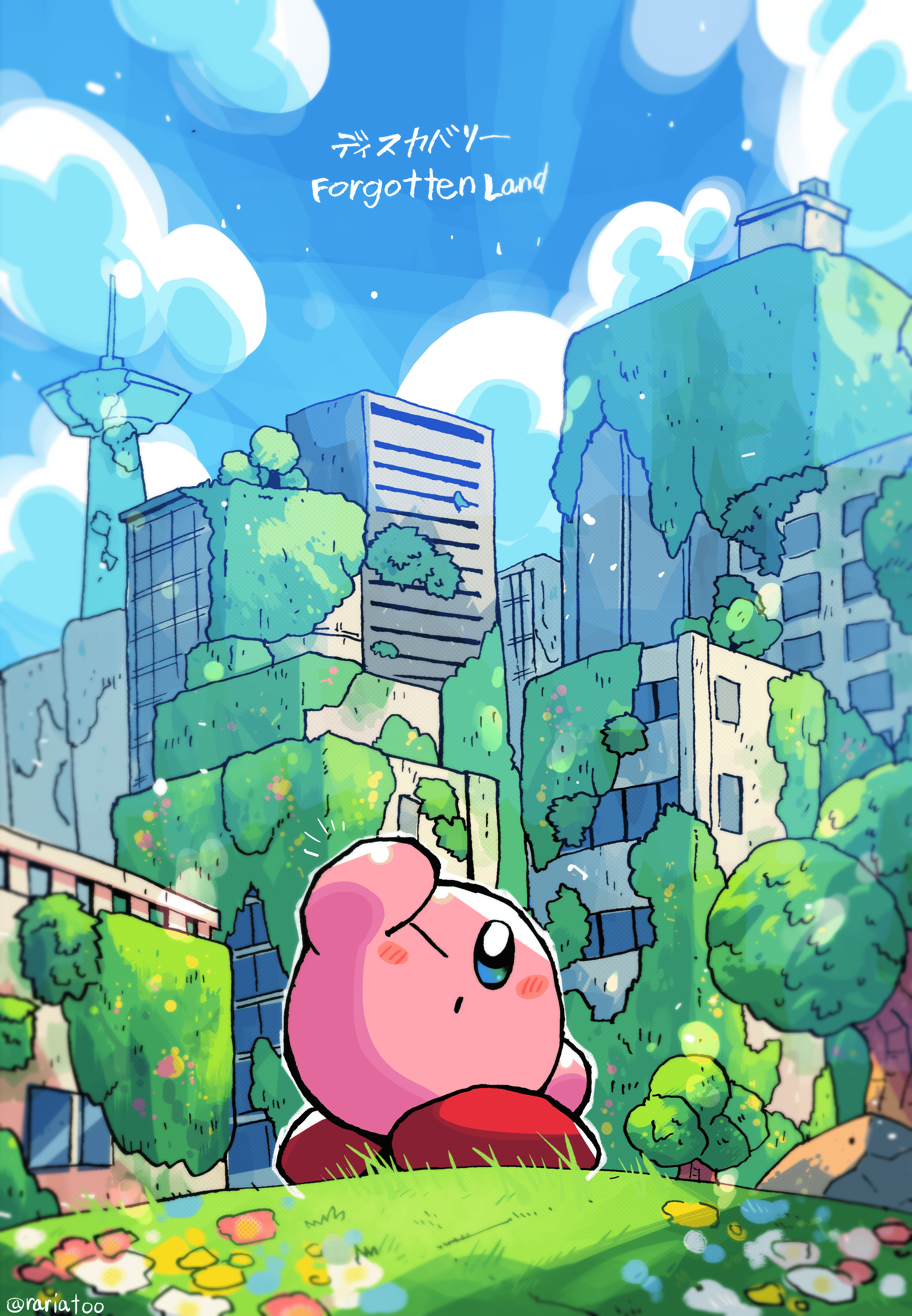 2970x4288 kirby (kirby and 1 more) drawn by rariatto_(ganguri)