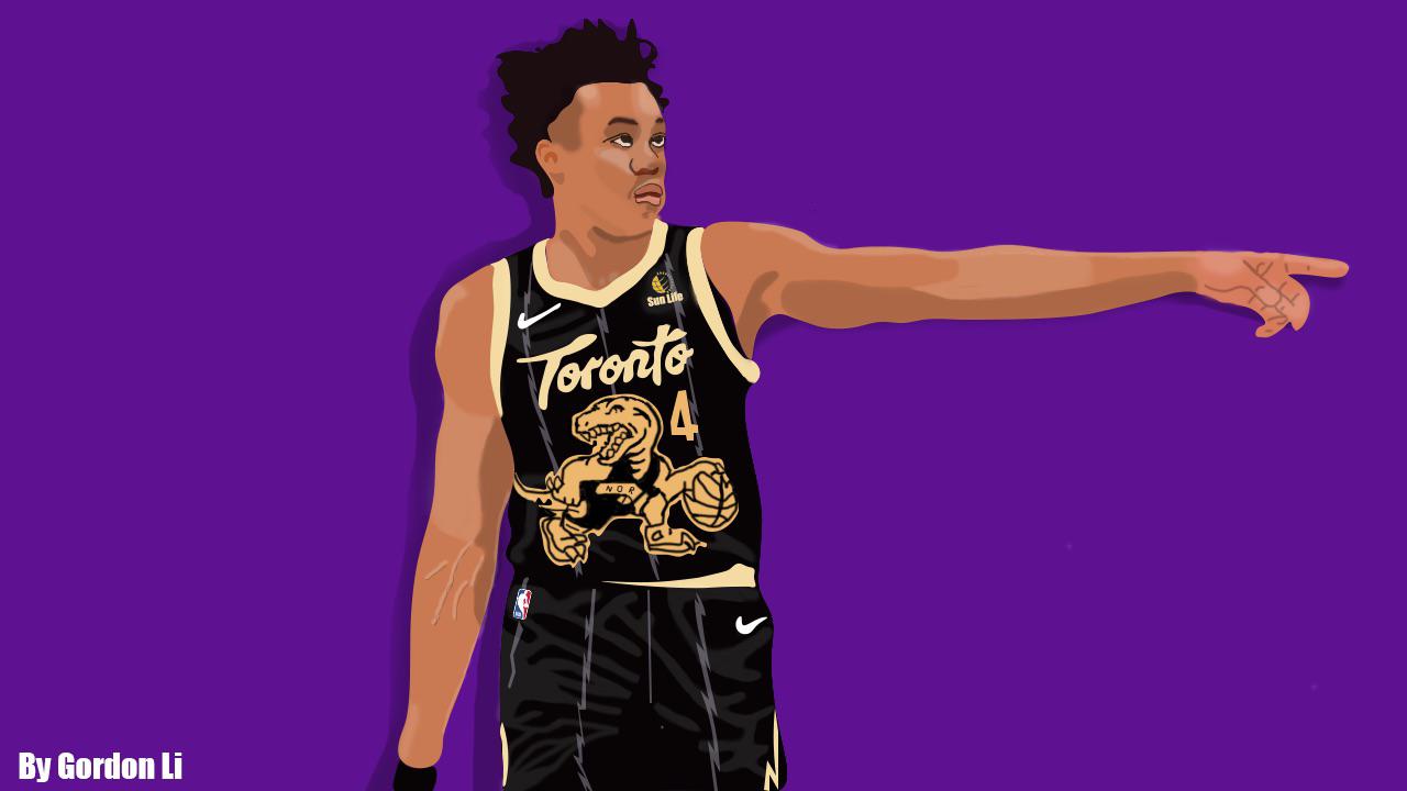 1280x720 Scottie Barnes City Jersey Raster Art- Made in Photohop