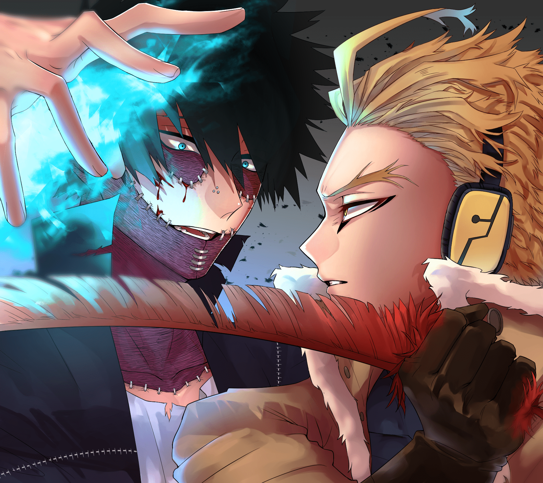 1800x1600 dabi and hawks no Hero Academia fond d'écran