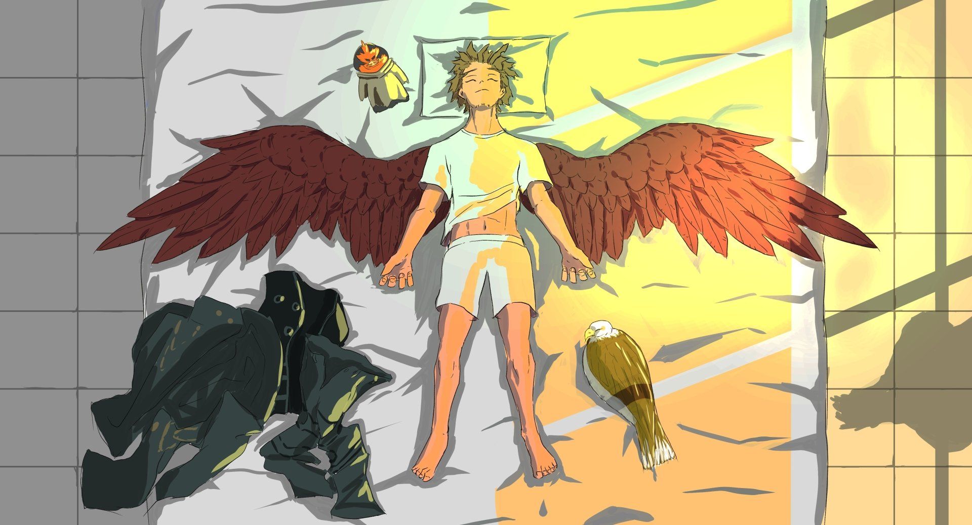 1920x1037 Sweet dreams hawks zzZ by ゆーSK