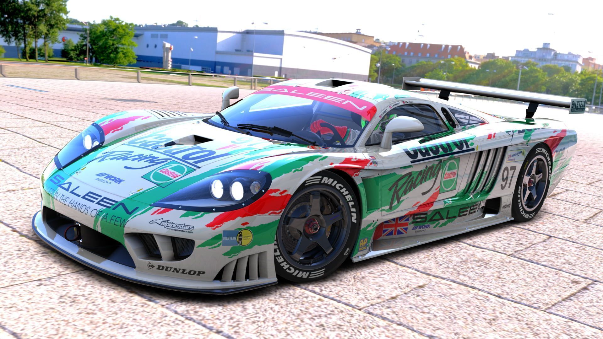 1920x1080 GT2 #Saleen Saleen S7 race cars Le Mans FIA World Endurance Championship #Motorsport #motorsports #historic Assetto Corsa P #wal. Race cars, Le mans, Racing