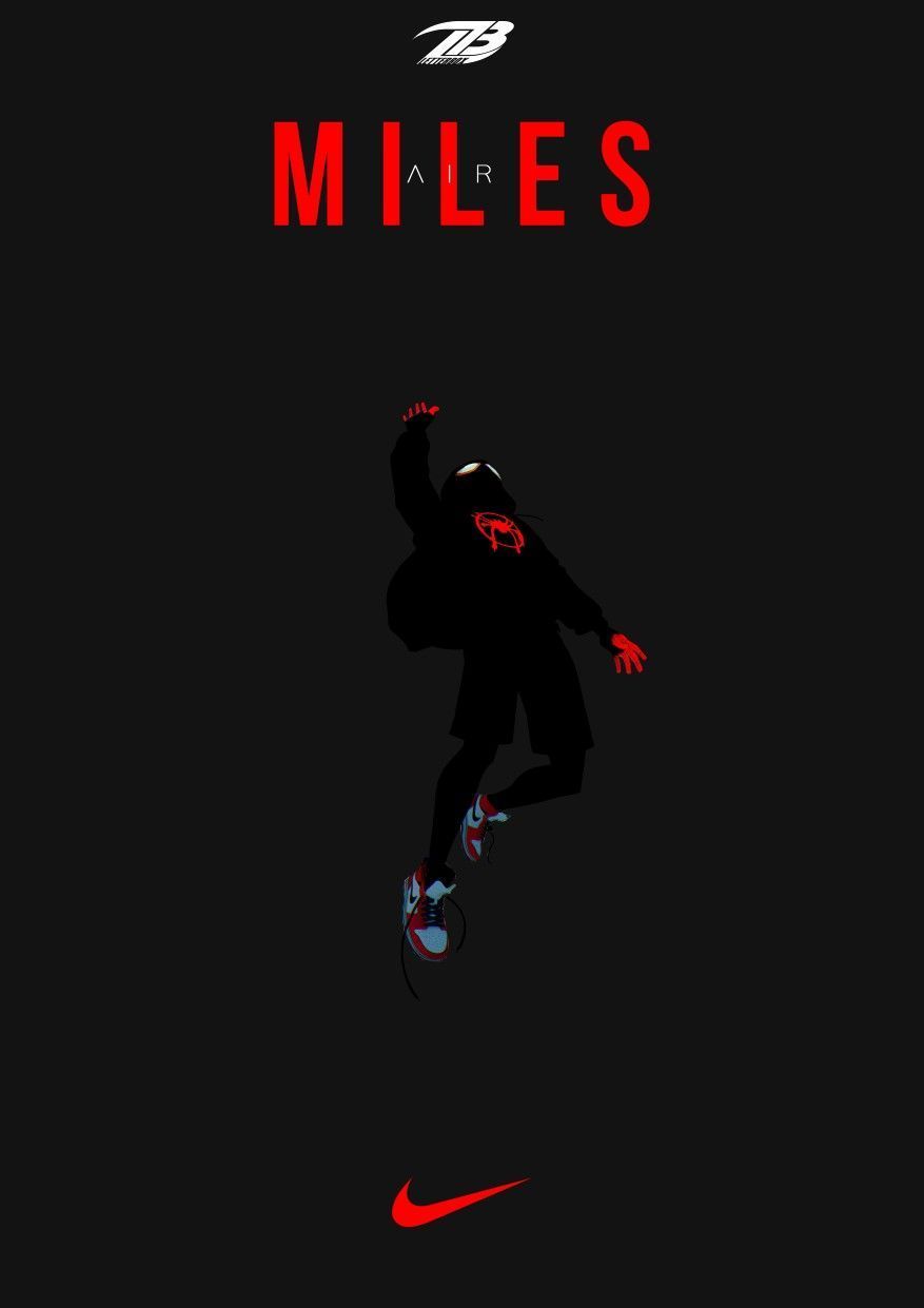 877x1241 Miles #spiderman #nike #jordan. Superhero wallpaper, Miles morales spiderman, Spiderman picture