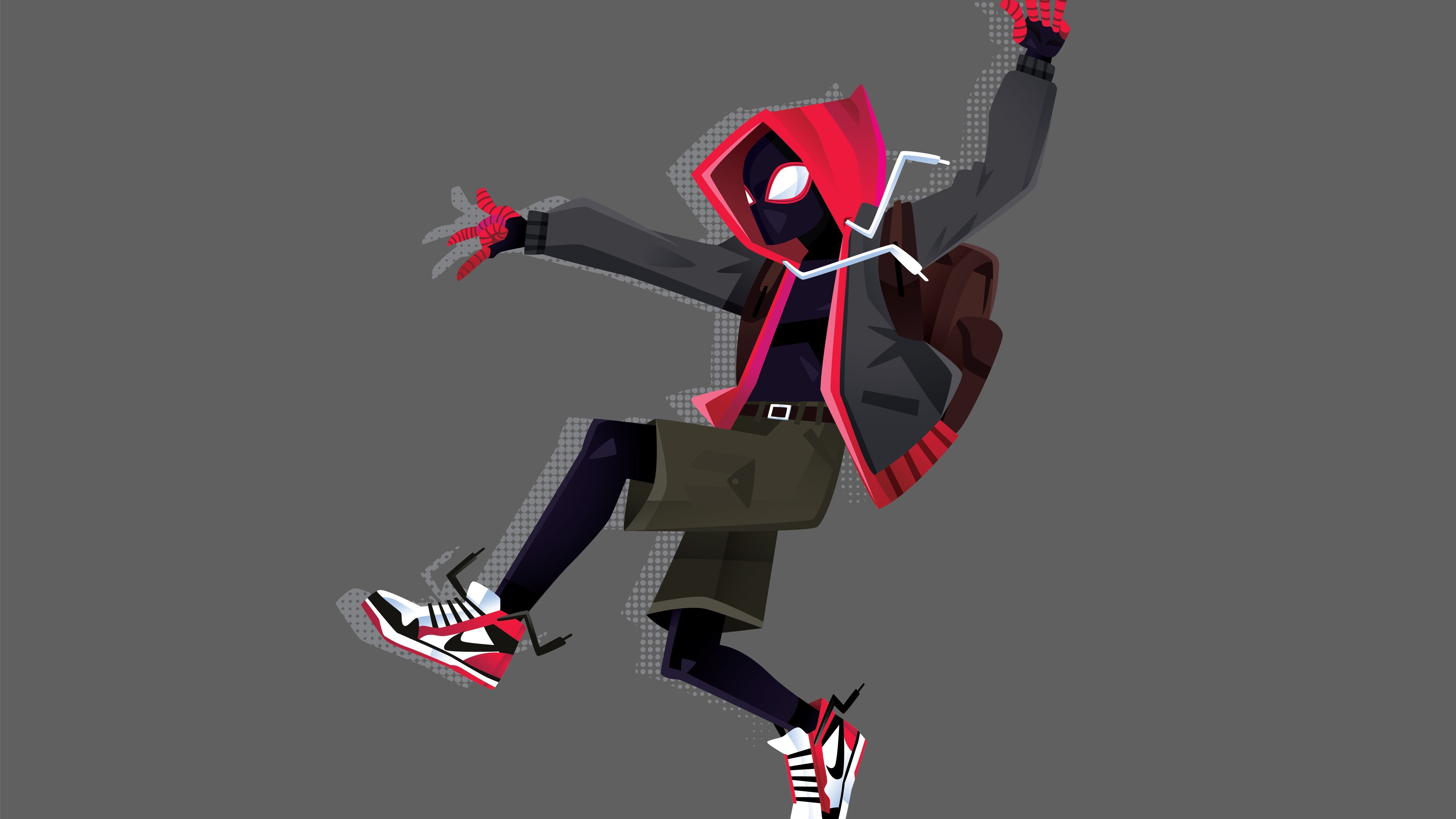 5120x2880 Nike Miles Morales Wallpaper