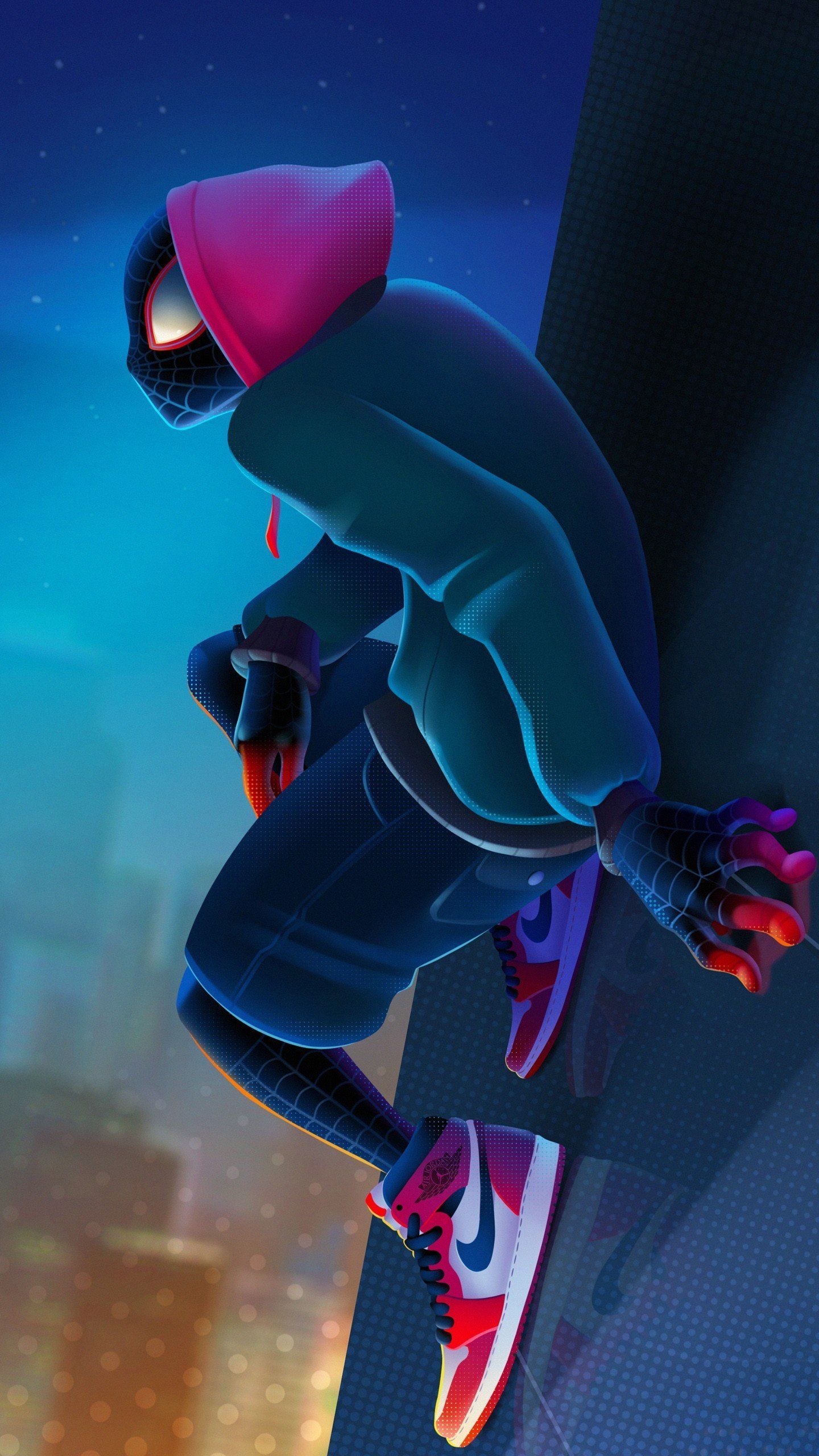 1440x2560 Nike spiderman Wallpaper Download