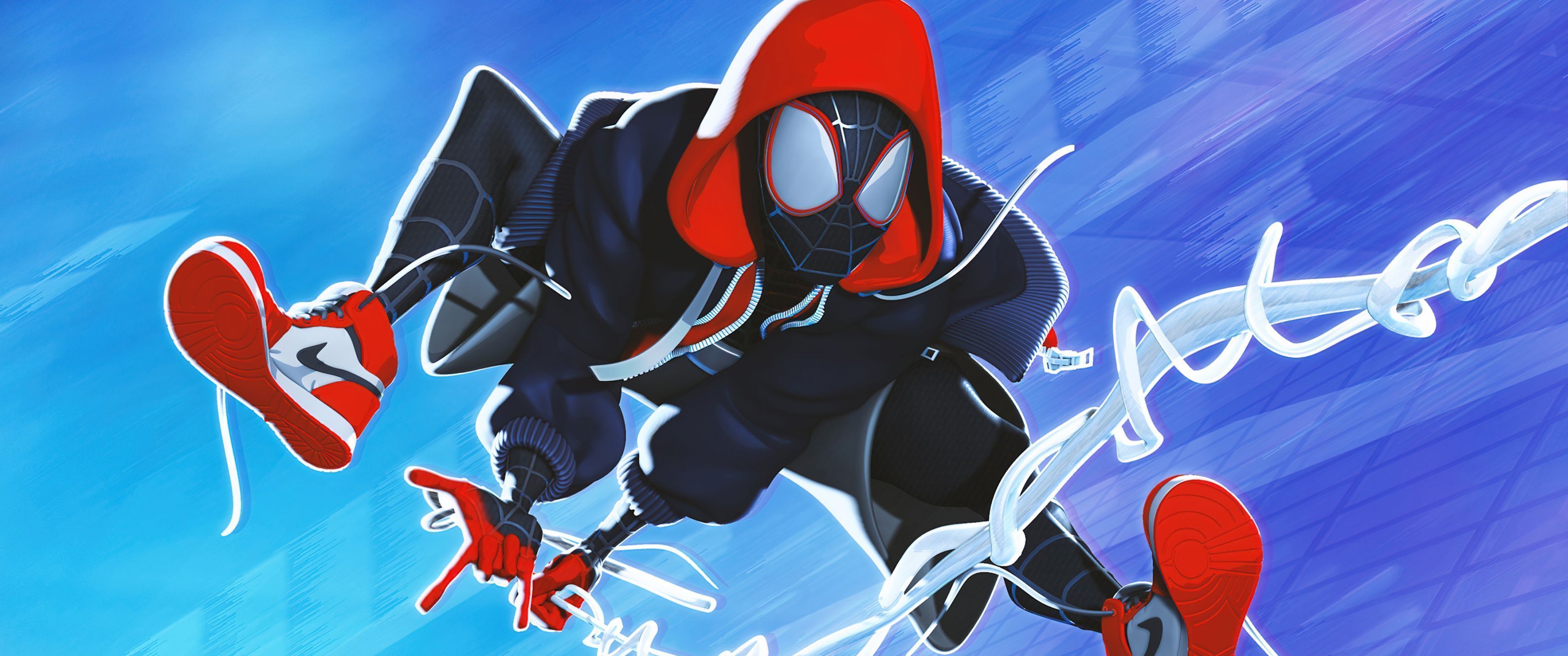 3440x1440 Miles Morales Wallpaper 4K, Spider Man: Into The Spider Verse