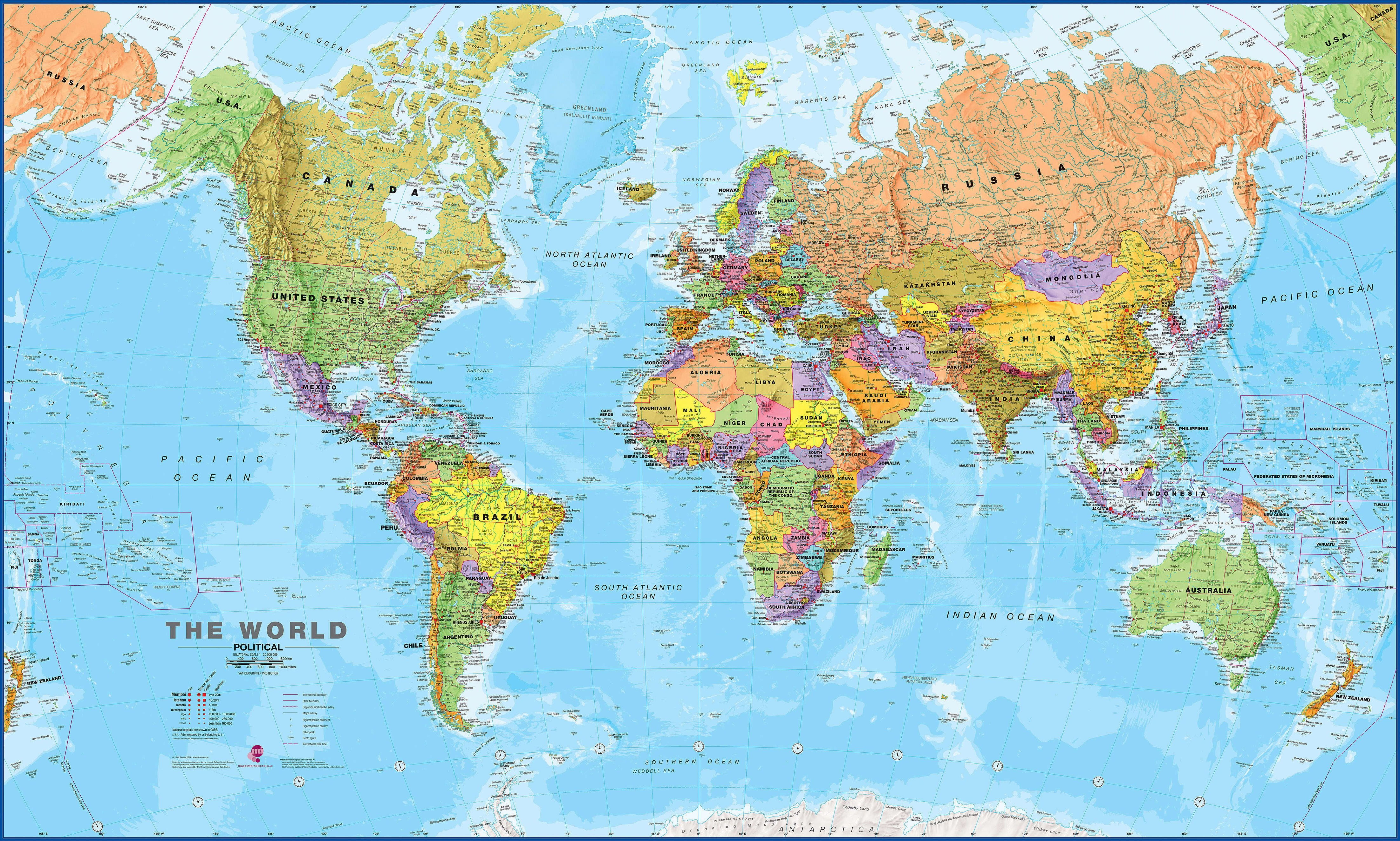 8820x5300 World Map HD Wallpaper and Background