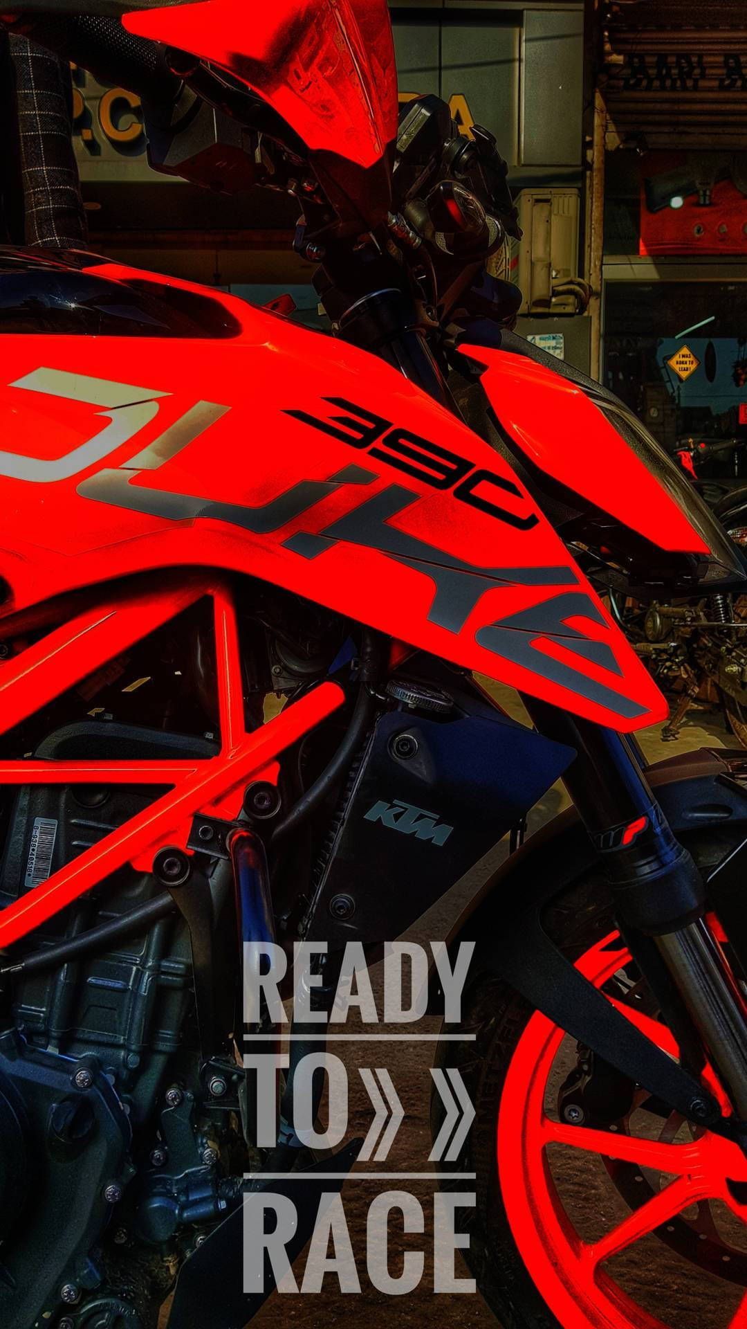 1080x1920 Download Ready To Race Duke Ktm Bike Wallpaper
