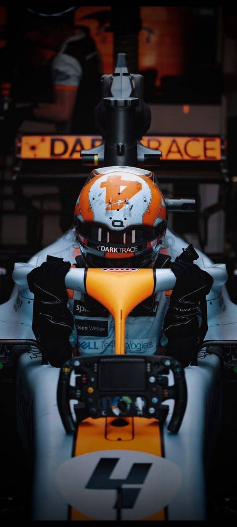 800x1778 Download Lando Norris Ready To Race Wallpaper