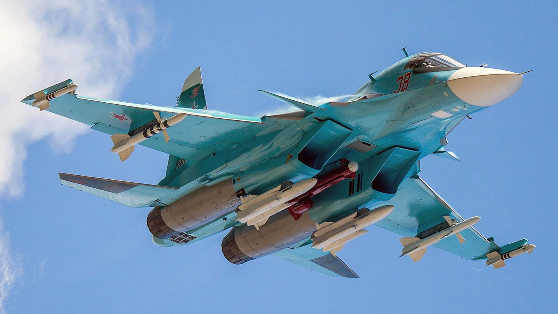 1920x1080 Military Sukhoi Su 34 HD Wallpaper
