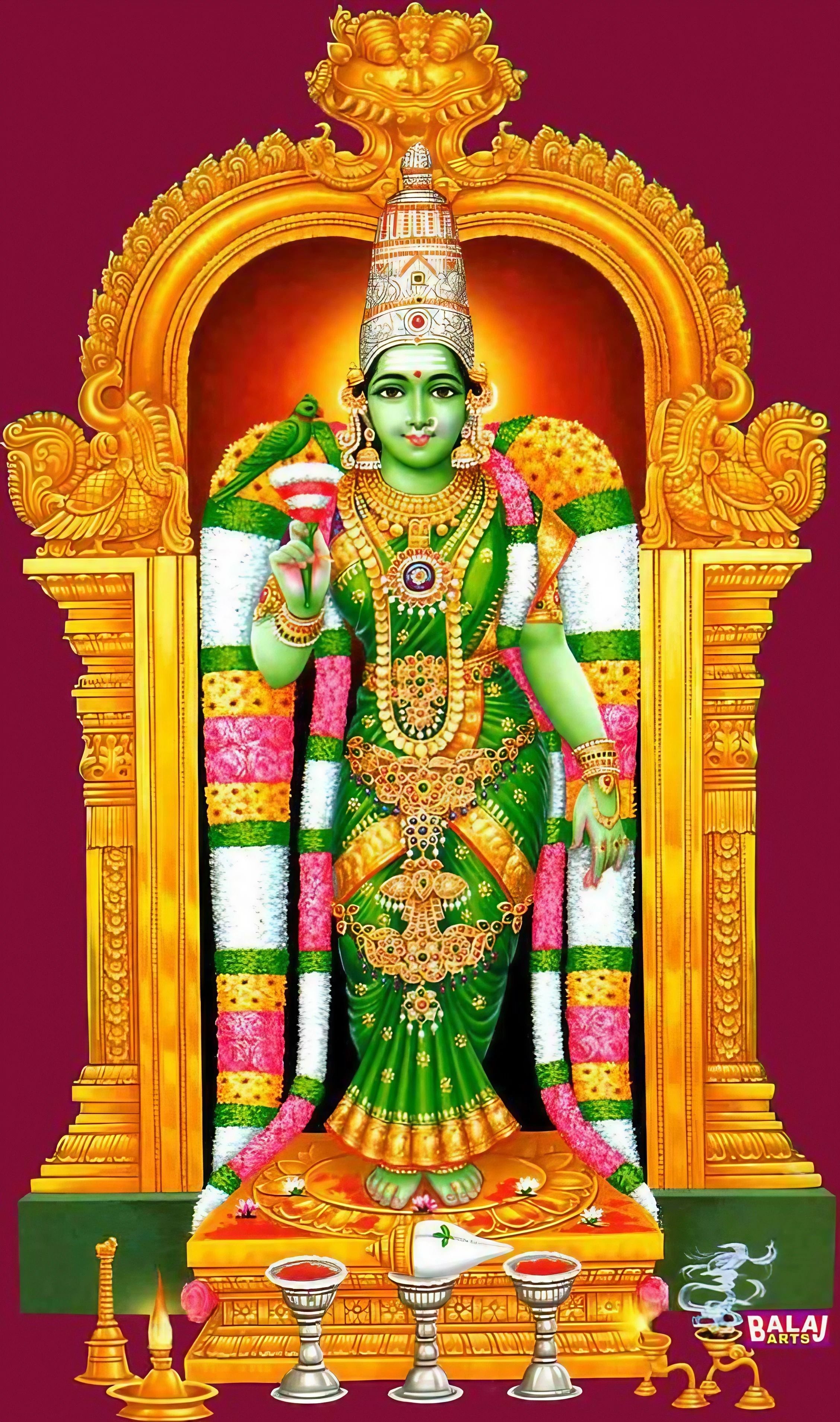 2256x3816 Madurai meenakshi amman Wallpaper Download