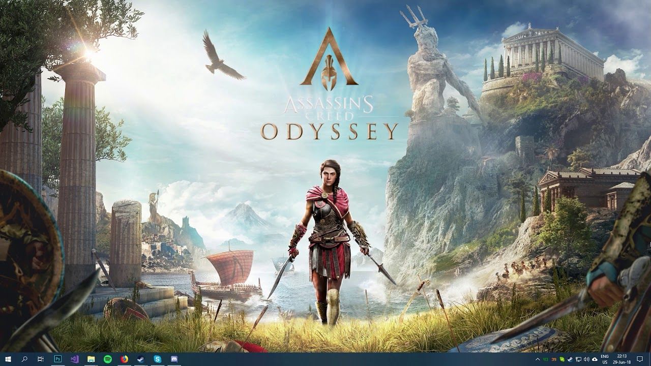 1280x720 Kassandra Assassin's Creed Odyssey Wallpaper Engine