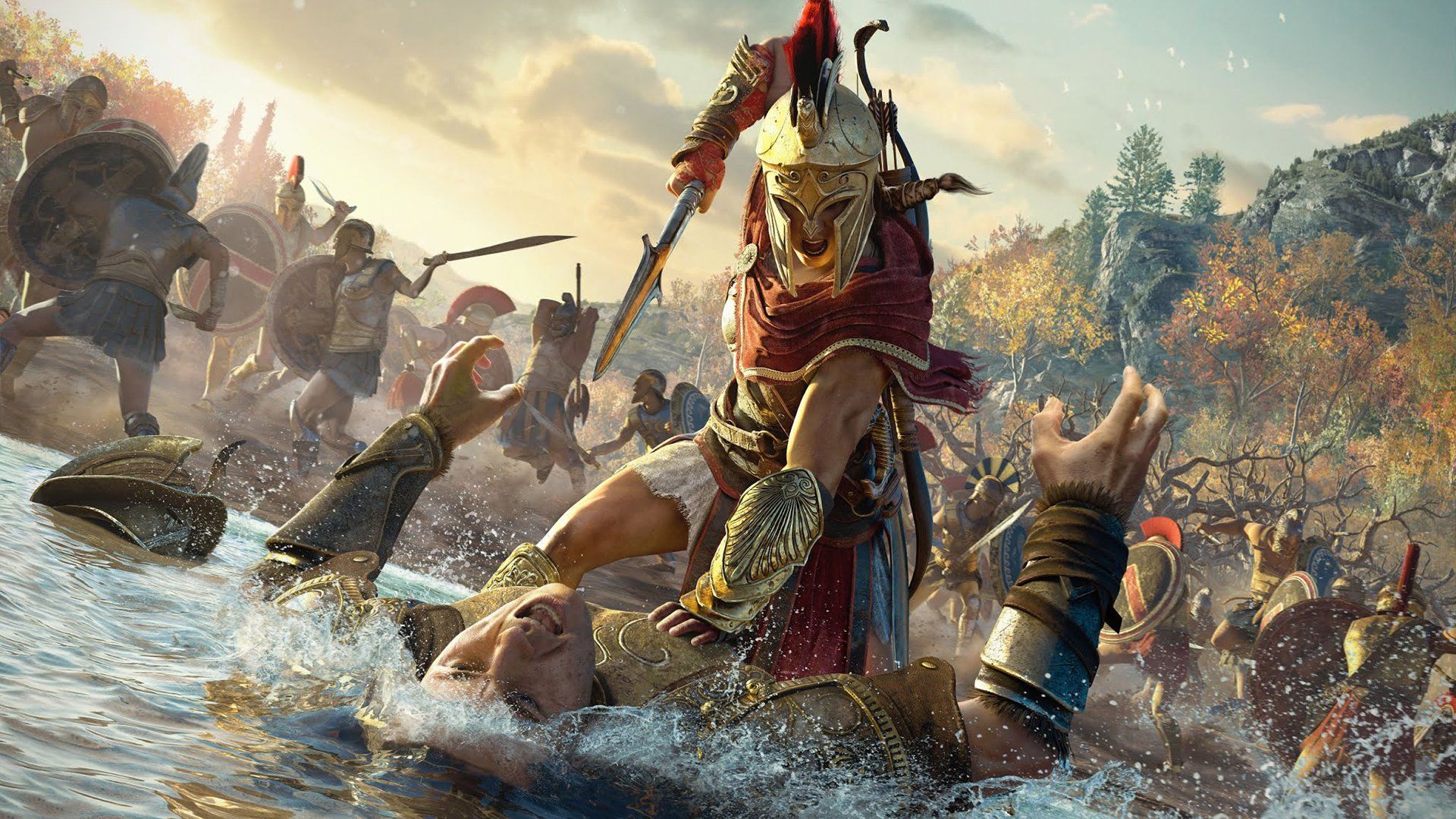 1920x1080 Assassin's Creed on X: ASSASSIN'S CREED ODYSSEY Location: Greece. Time Period: 431–422 BC. Protagonist: Kassandra or Alexios. Game Release: 2018. Fun Fact: Your ship's crew will sing of your exploits depending on