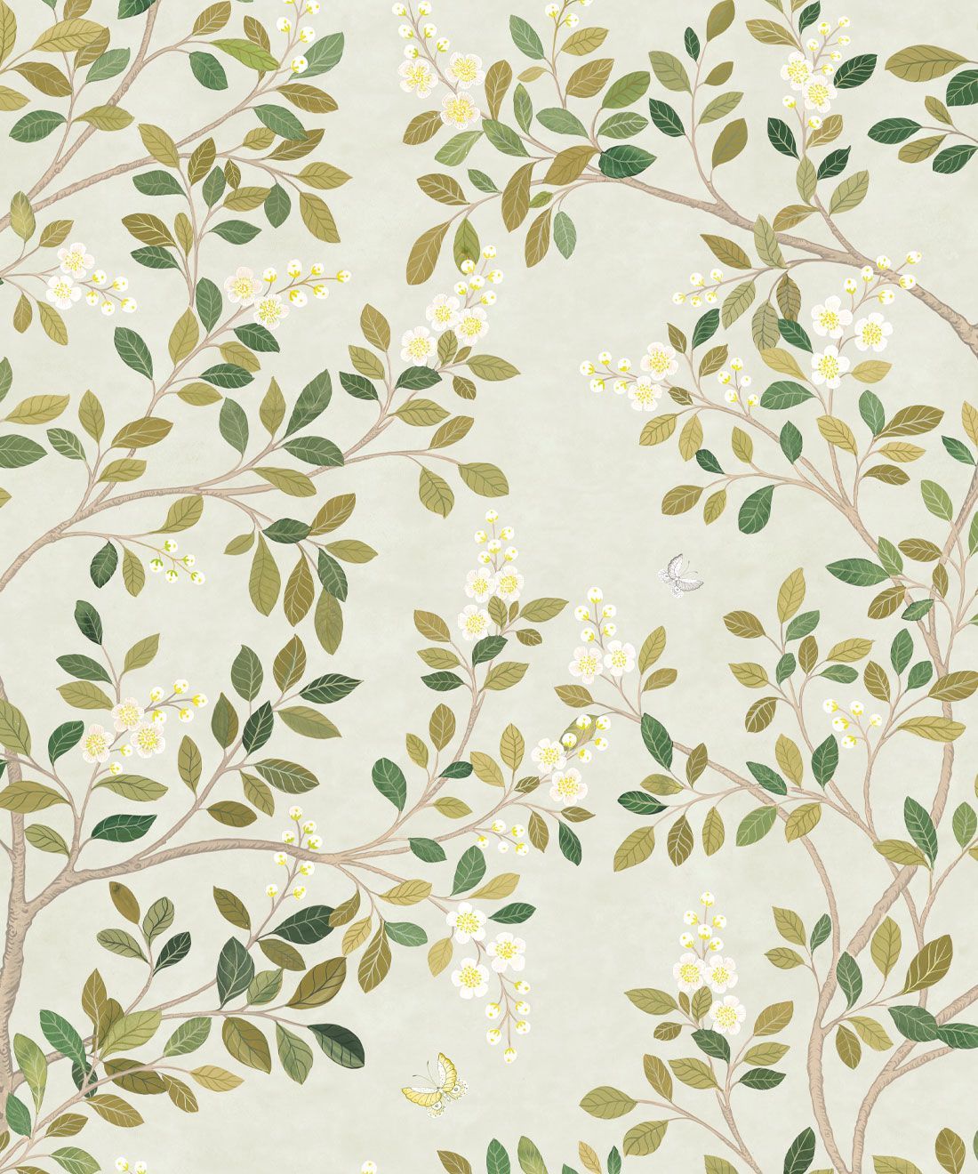 1100x1320 White Blossom Tree Wallpaper • Chinoiserie USA