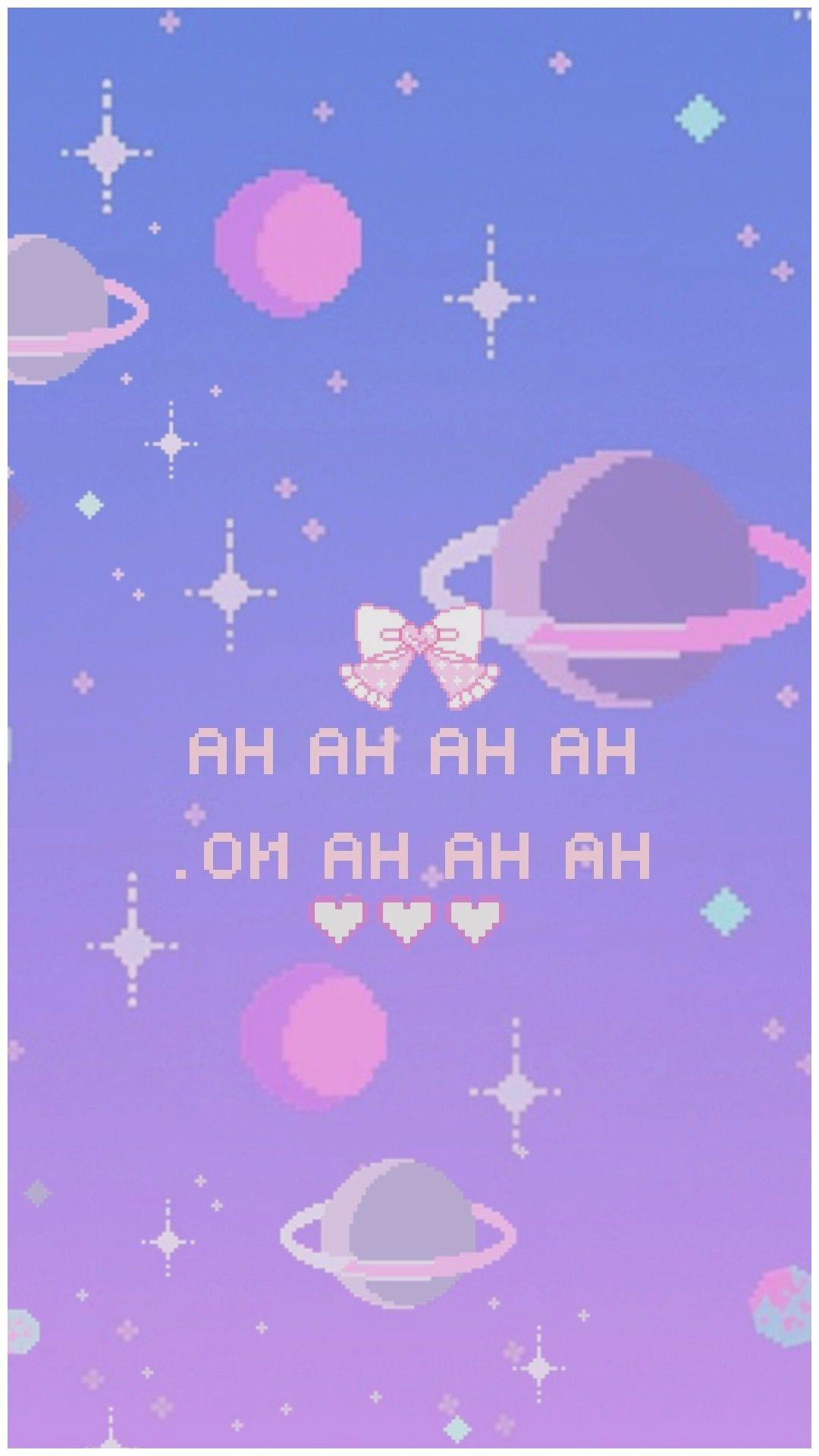 1080x1920 Kawaii Blue Wallpaper
