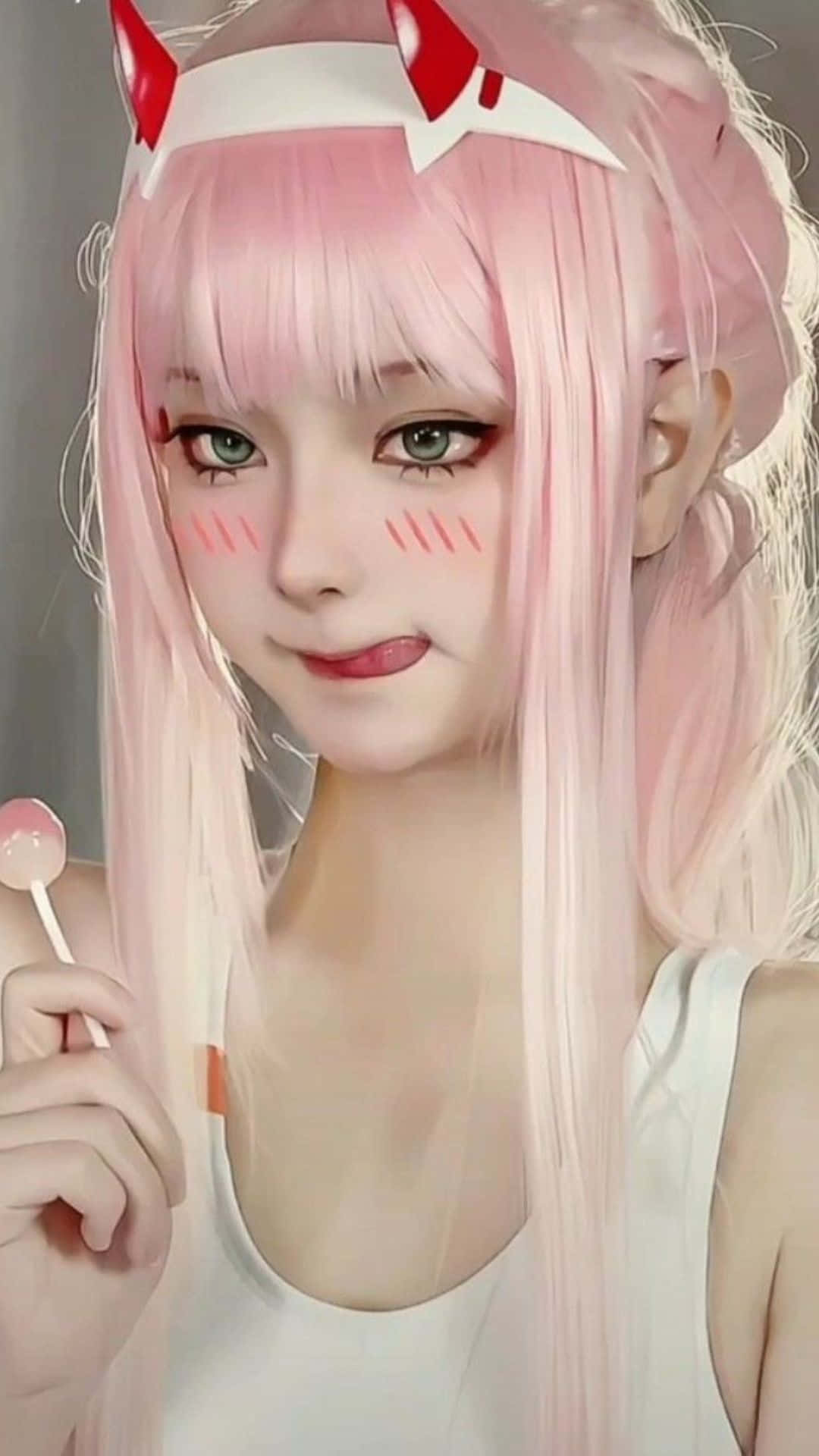 1080x1920 Download Stunning Cosplay Anime Kawaii girl with fox ears Wallpaper