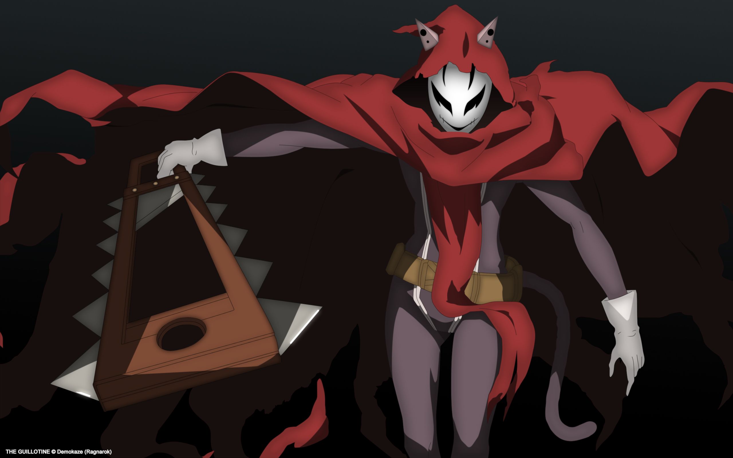 2560x1600 Cape john doe mask weapon yumekui merry dark wallpaperx1600