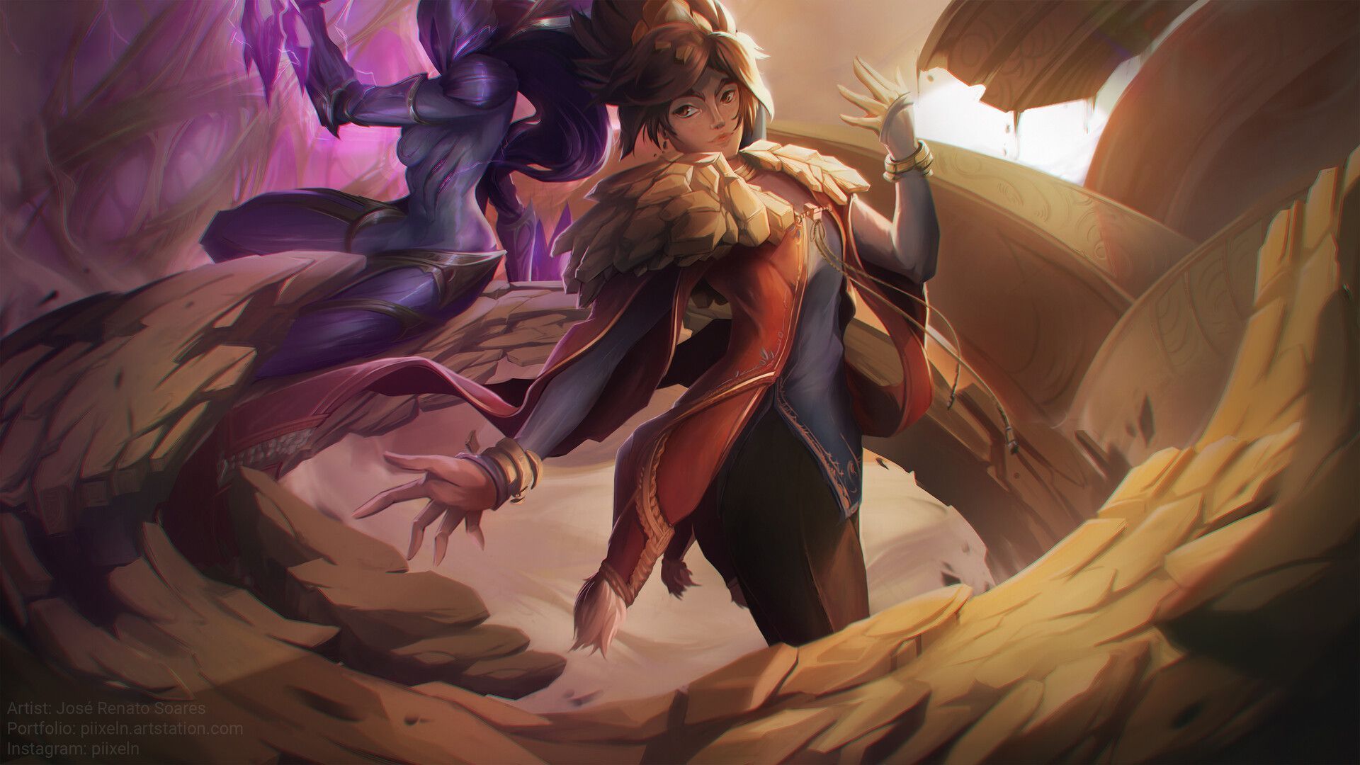 1920x1080 Taliyah and Kai'sa Illustration Fanart