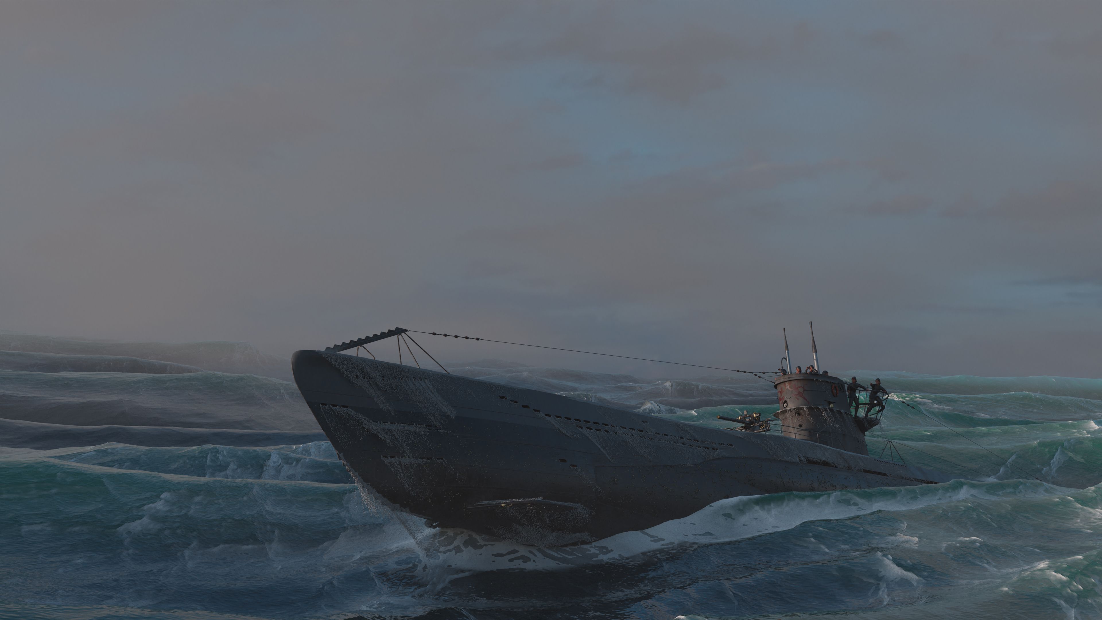 3840x2160 U Boat At Sea Projects Artists Community