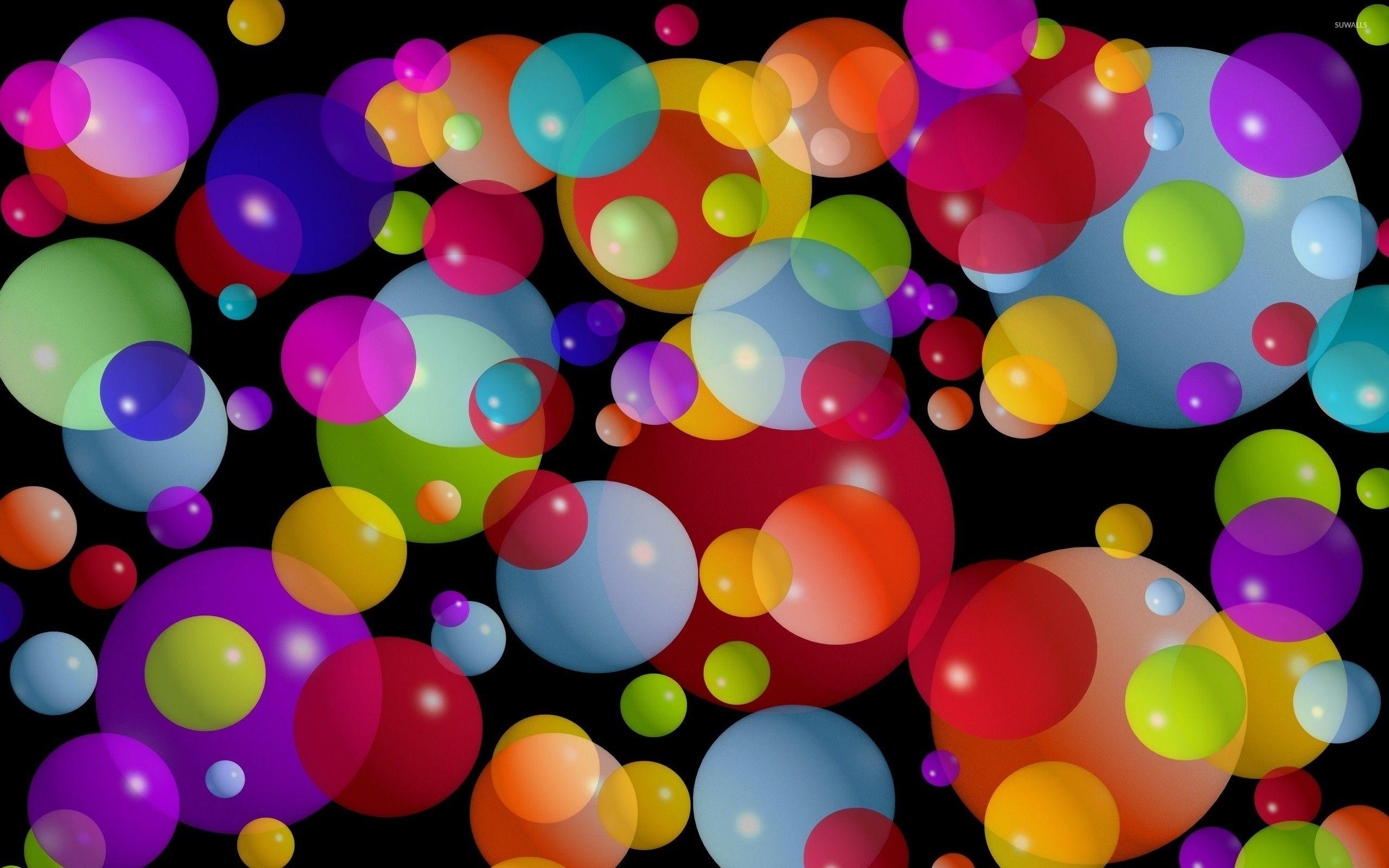 Colorful Bubbles Desktop Wallpaper