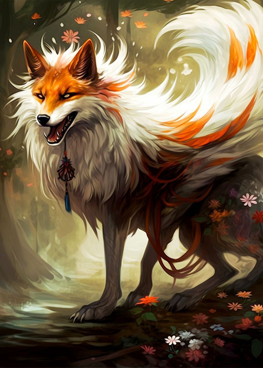 857x1200 Fantasy Fox' Poster
