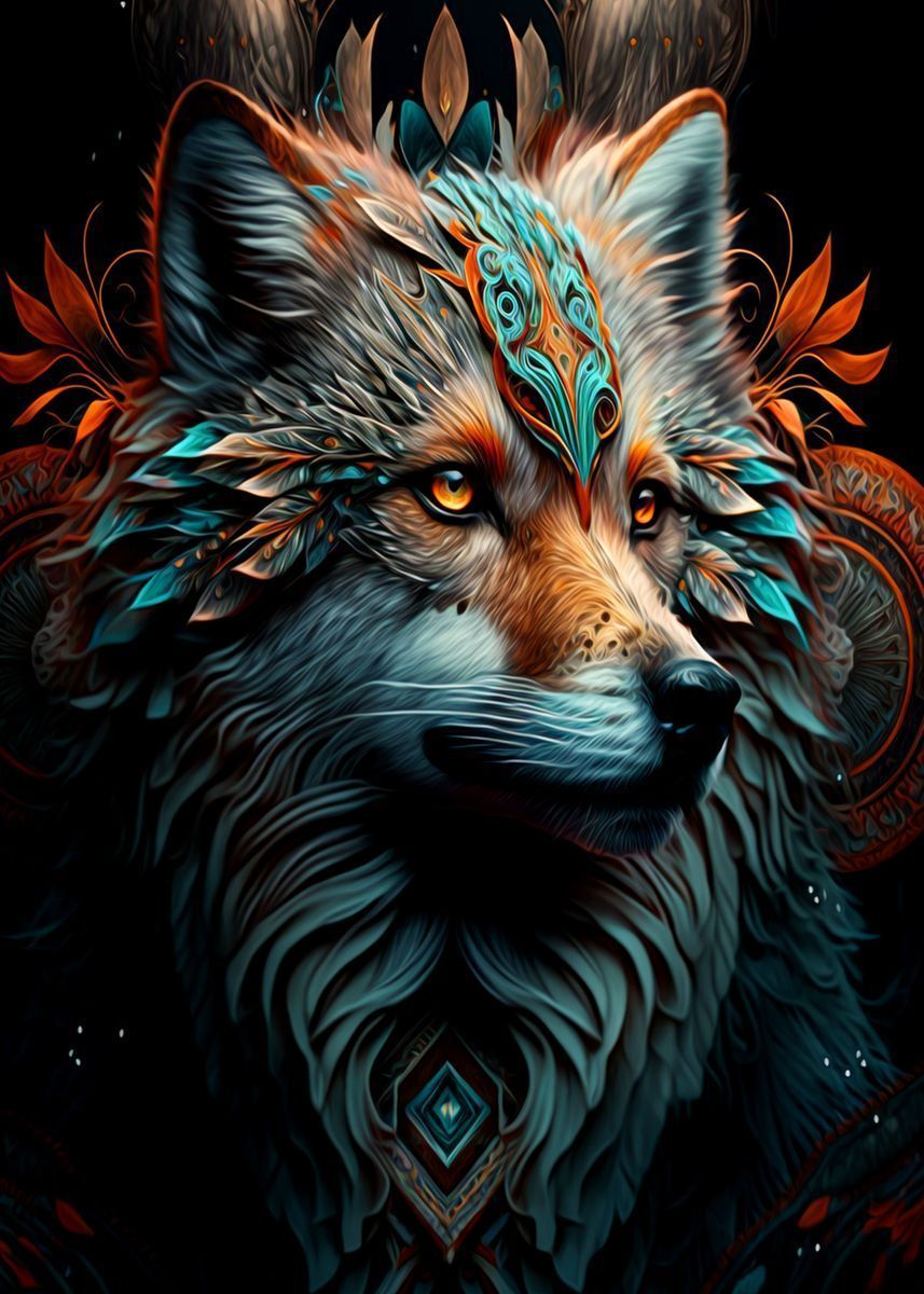 857x1200 Fantasy Fox' Poster