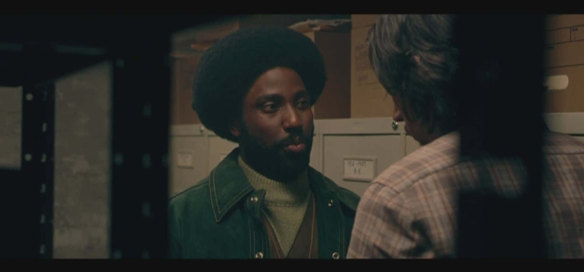 1920x895 Download An Intense Moment From The Movie Blackkklansman Wallpaper