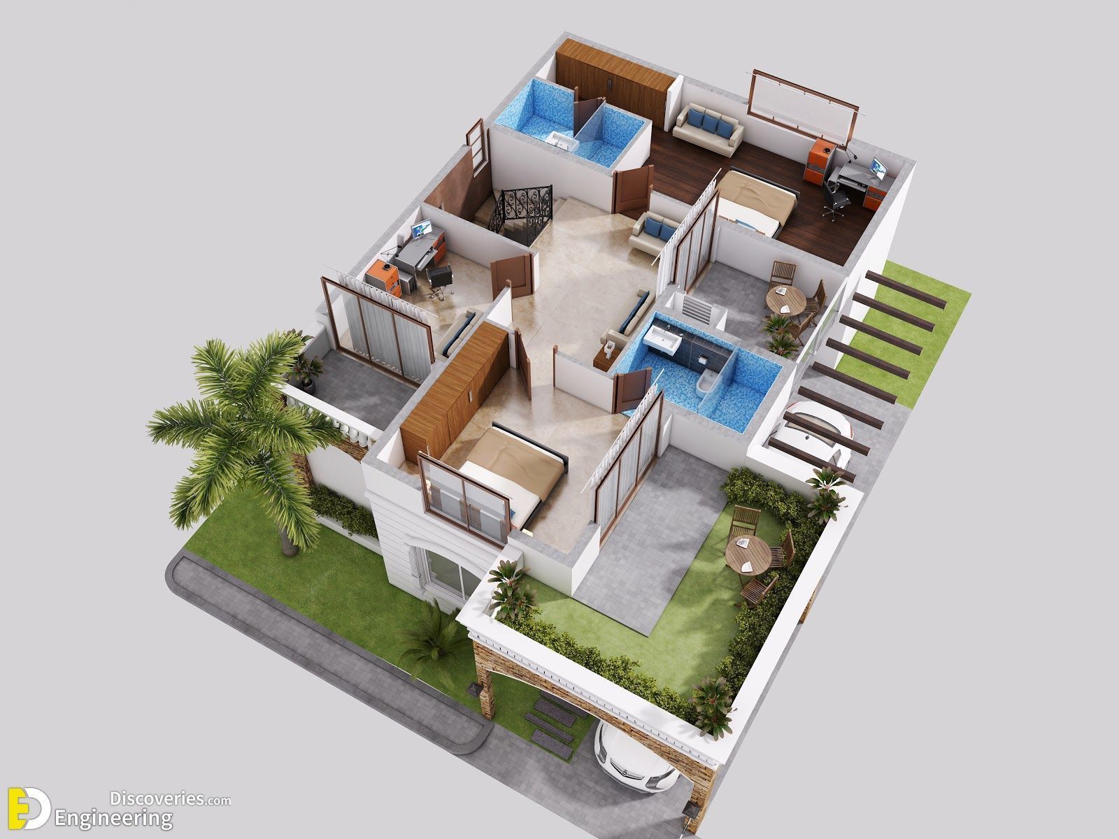 1600x1200 Creative 3D Floor Plan. Floor plan design, Plan design, Floor plans