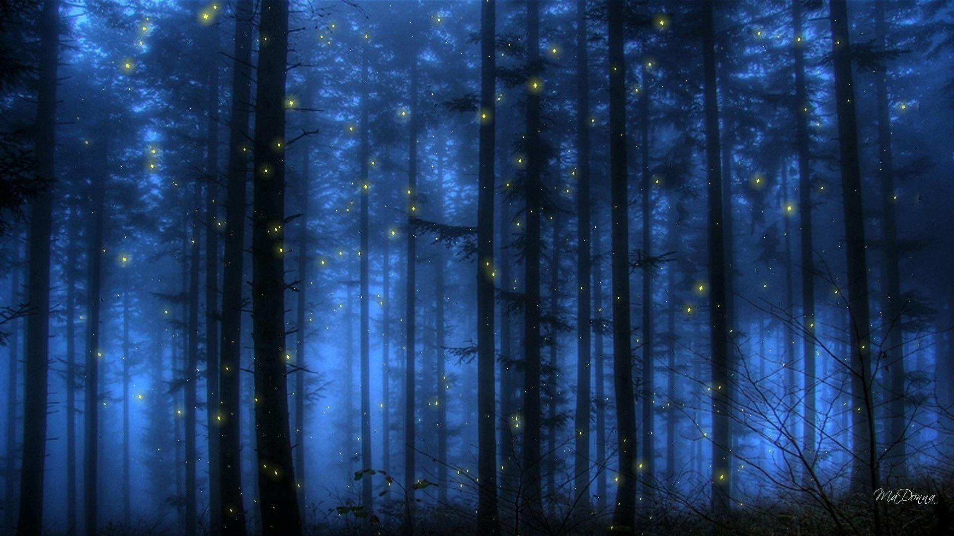 1920x1080 Blue Lightning Wallpaper