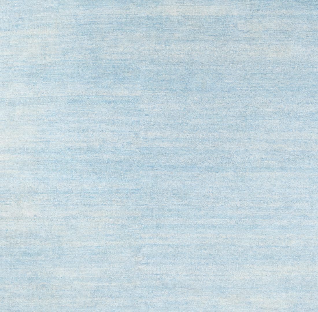 1100x1081 Sari Silk Solid Light Blue Ivory Rug's Rugs