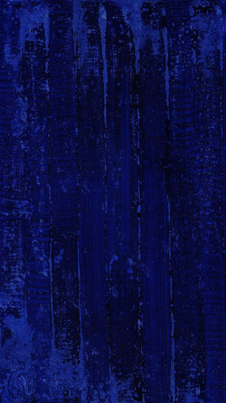938x1668 Download wallpaper 938x1668 wall, paint, blue, stains, wooden