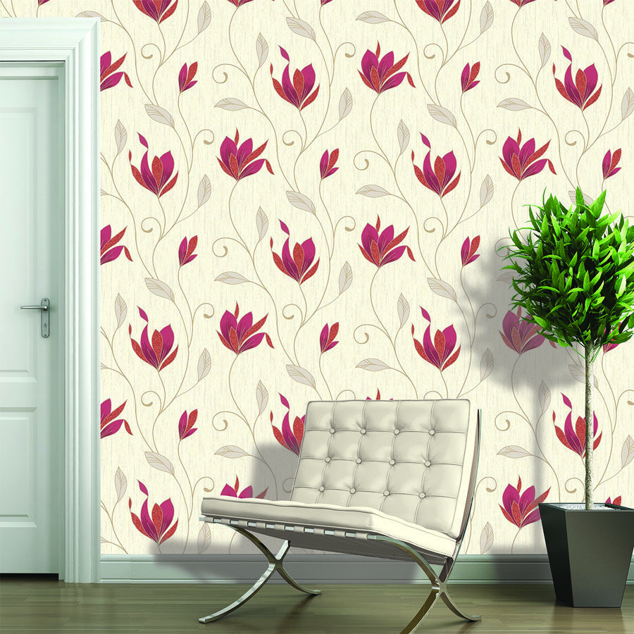 900x900 CWV M0781 Synergy Red Wallpaper Home Interiors
