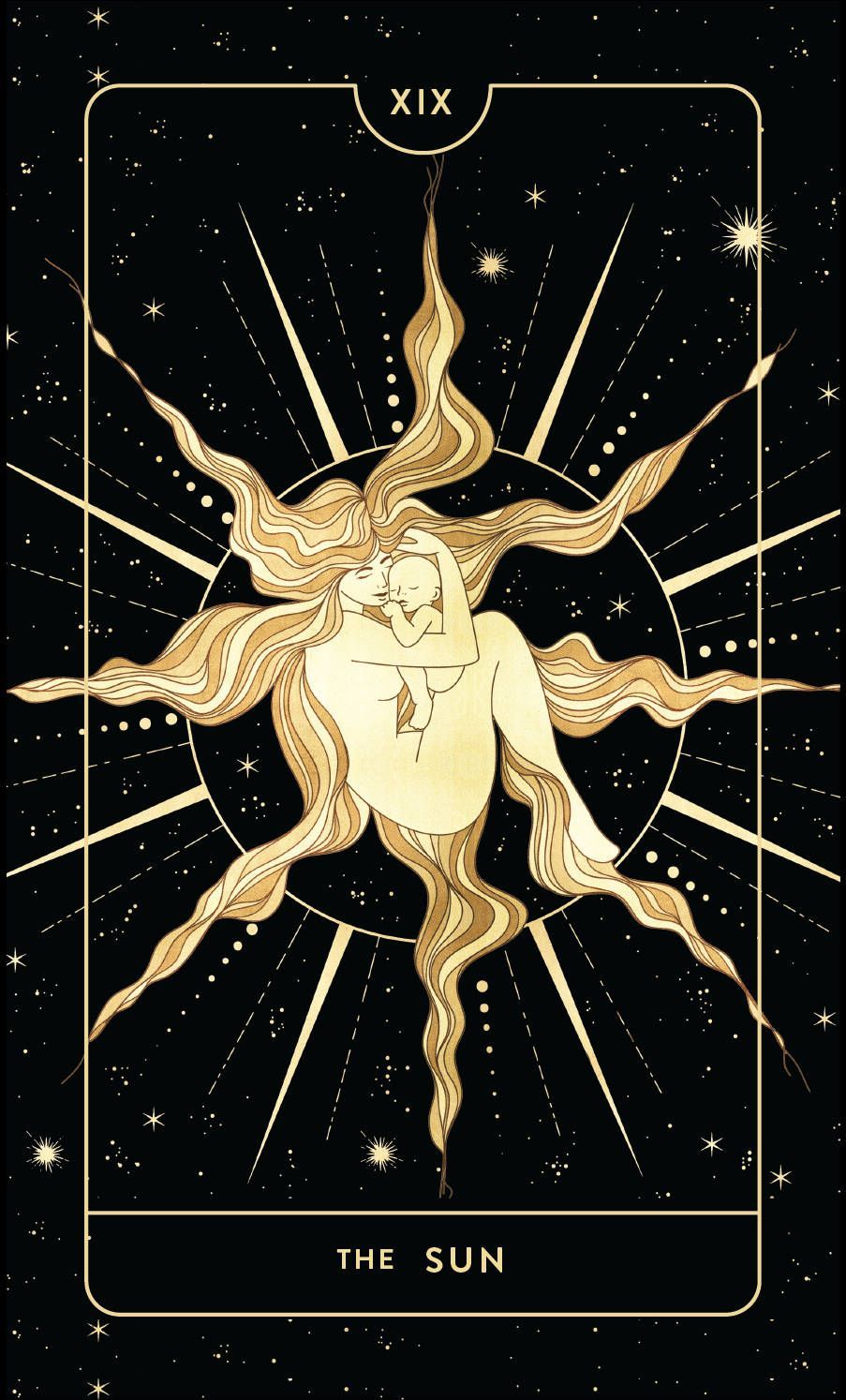 903x1494 Download Tarot Card The Sun Wallpaper