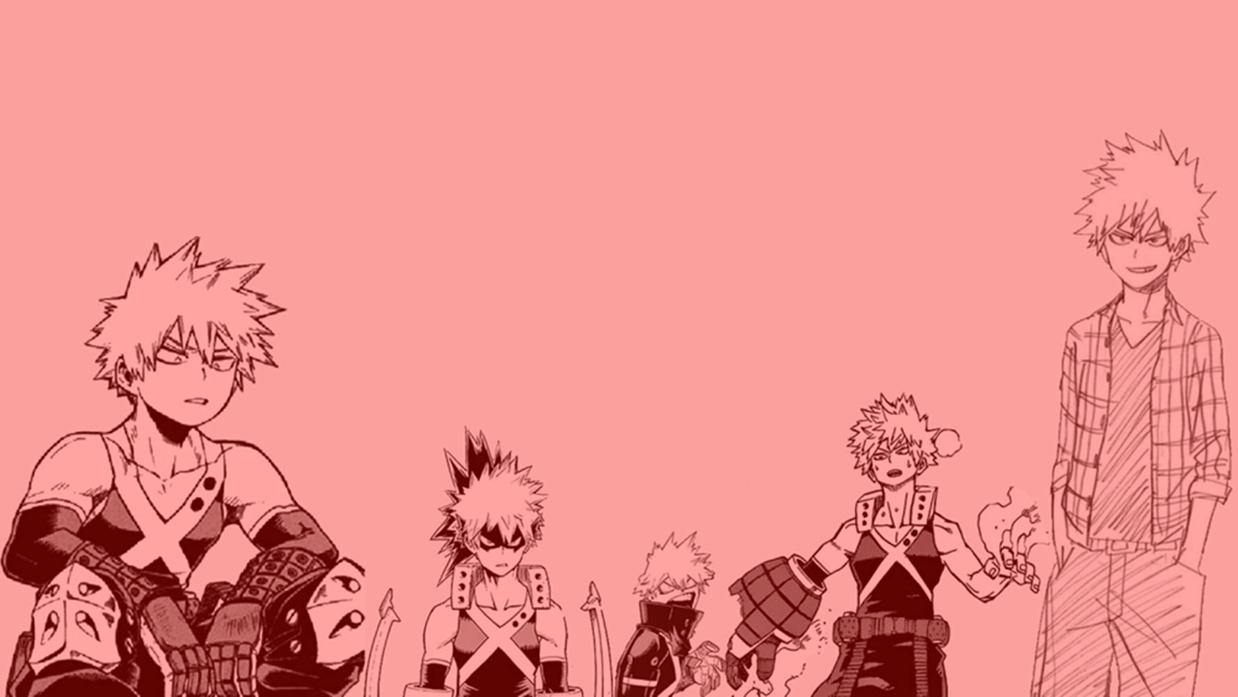 1776x1000 Download A sweet and smiling Bakugou Wallpaper