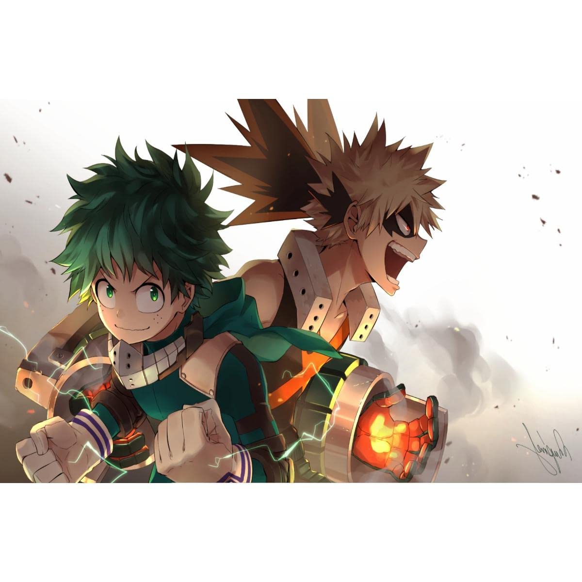 1200x1200 My Hero Academia Wall Art Izuku Midoriya Katsuki Bakugou Wall Art Cute Posters Matte Poster Frameless Poster Gift Anime Posters 18 X 24 In(45cm X 61cm) Decoration Room Decor Aesthetic Farmhouse