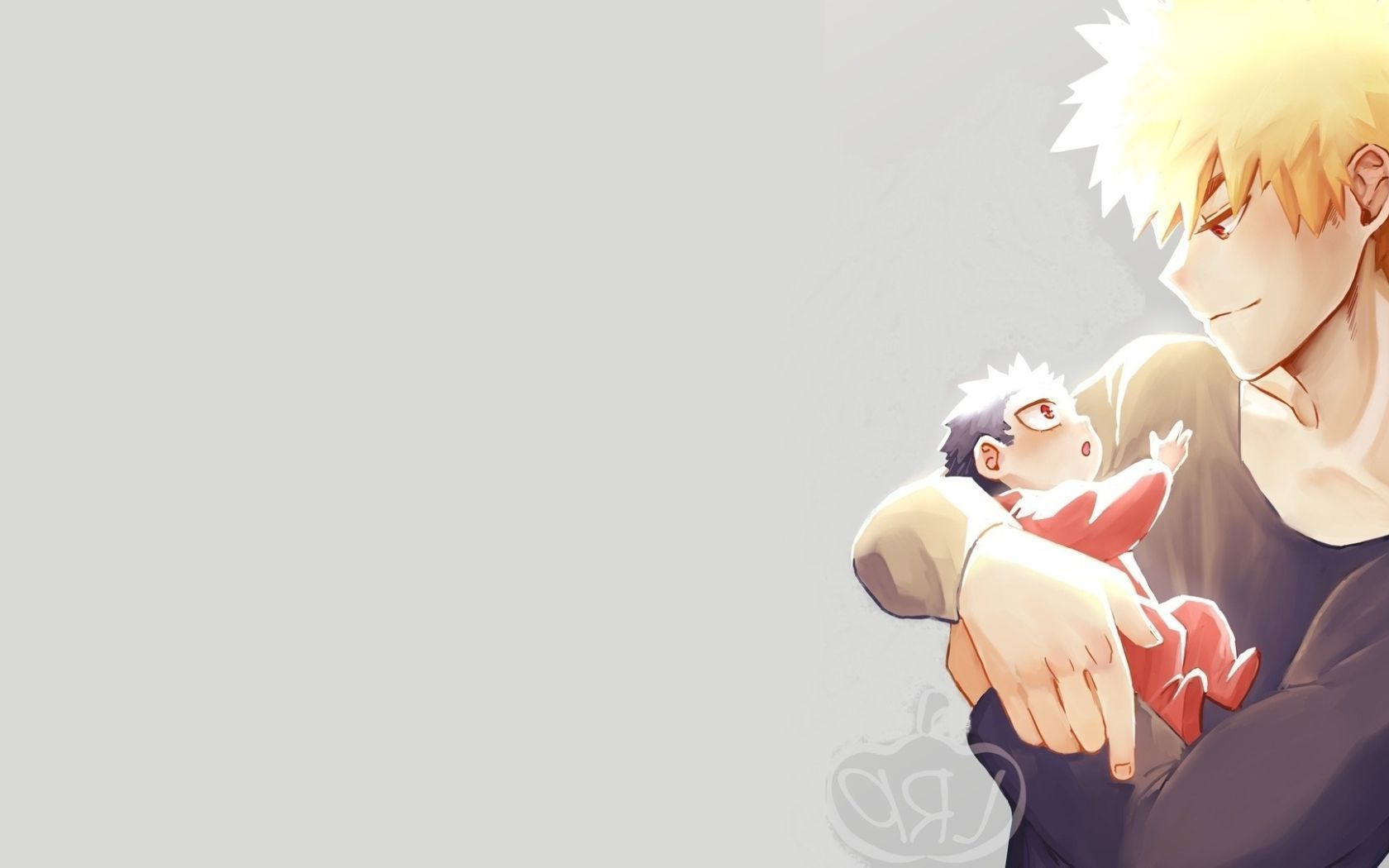 1680x1050 Wallpaper Blonde, Boku No Hero Academia, Smiling, Baby, Katsuki Bakugou:1920x1080