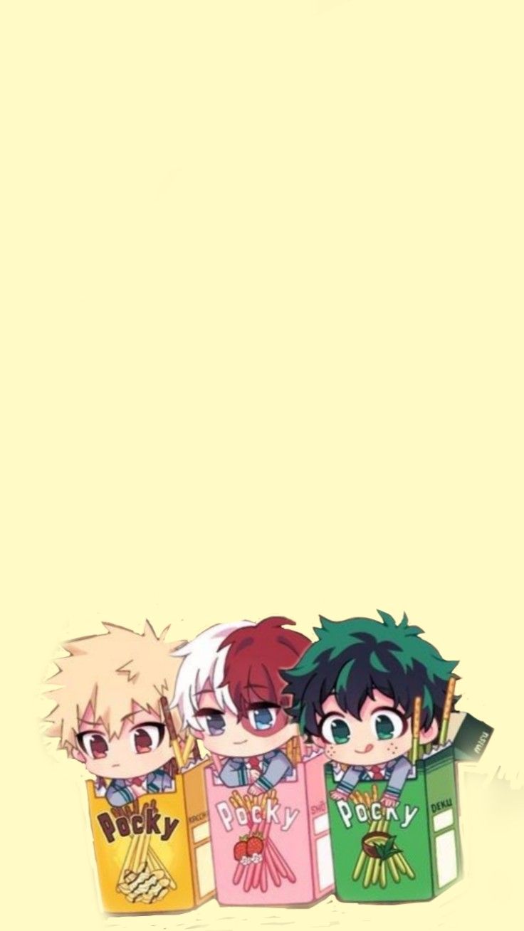 736x1308 Deku, Kacchan and Shouto Cute wallpaper. Fondo de pantalla de anime, Dibujos bonitos, Fondo de anime