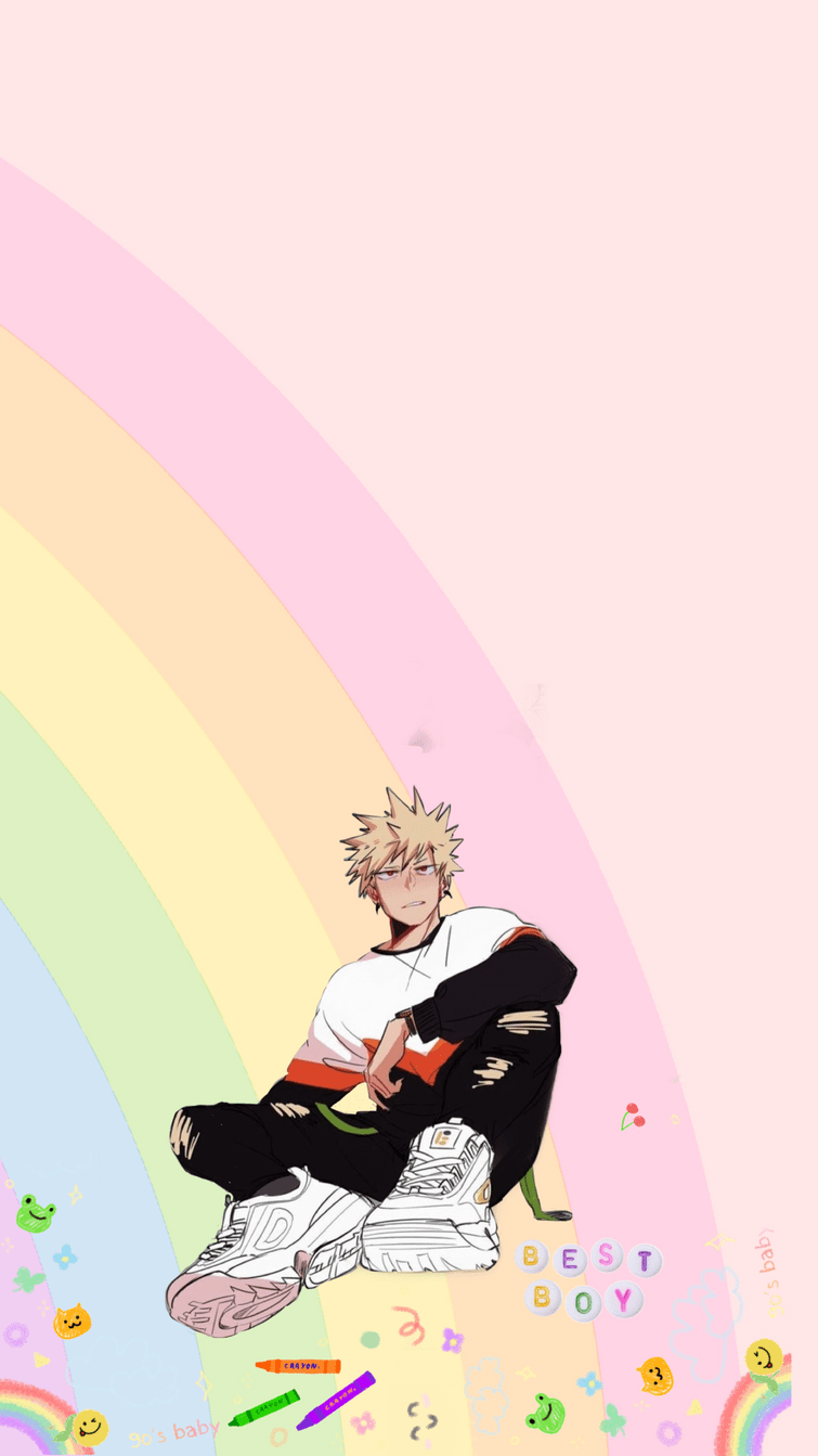 755x1343 i made a bakugo background! feel free to use it