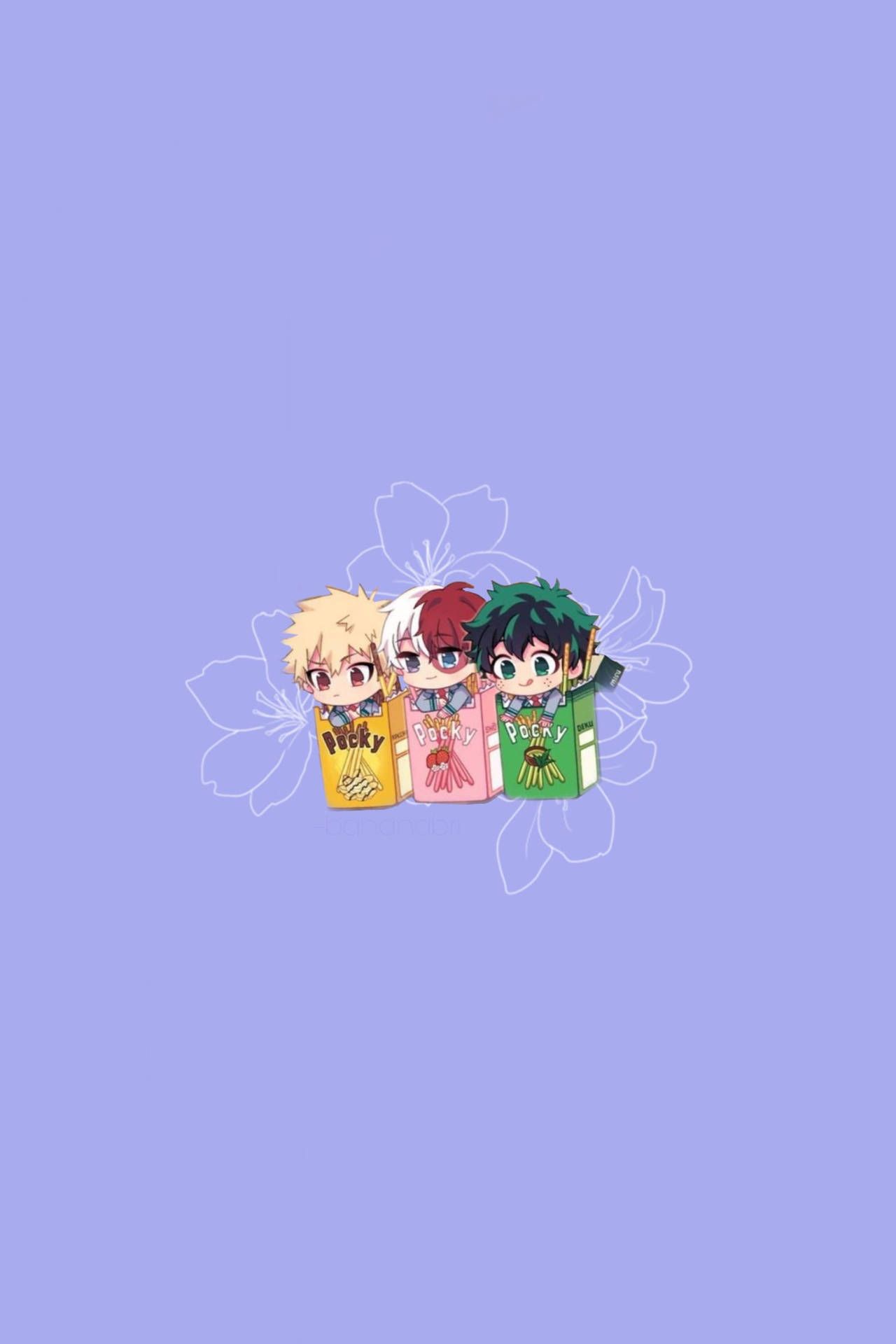 1280x1920 Download Cute Deku, Katsuki, And Todoroki Wallpaper