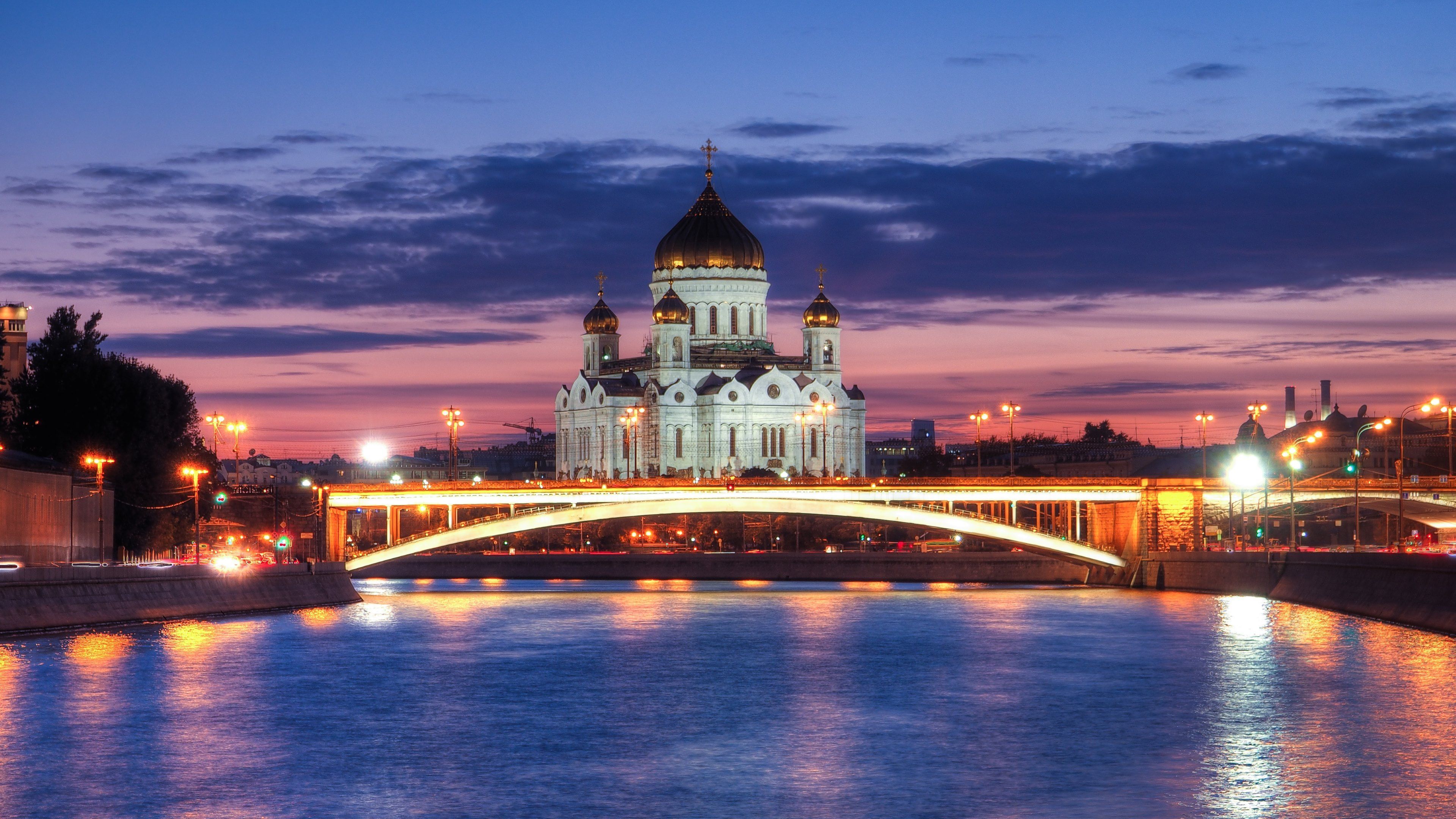 3840x2160 Religious Cathedral of Christ the Saviour 4k Ultra HD Wallpaper