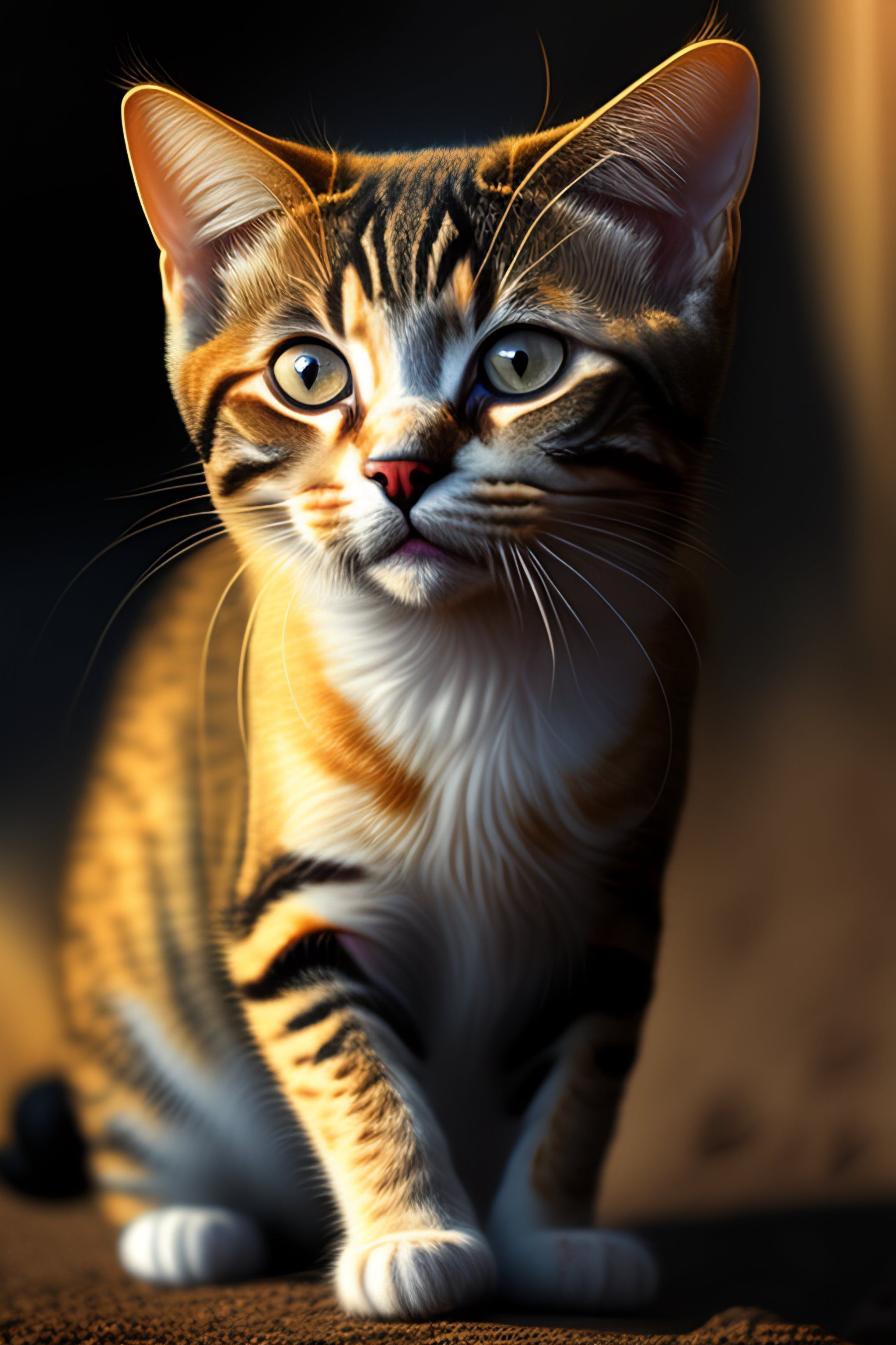2048x3072 Lexica ugly dirty cat